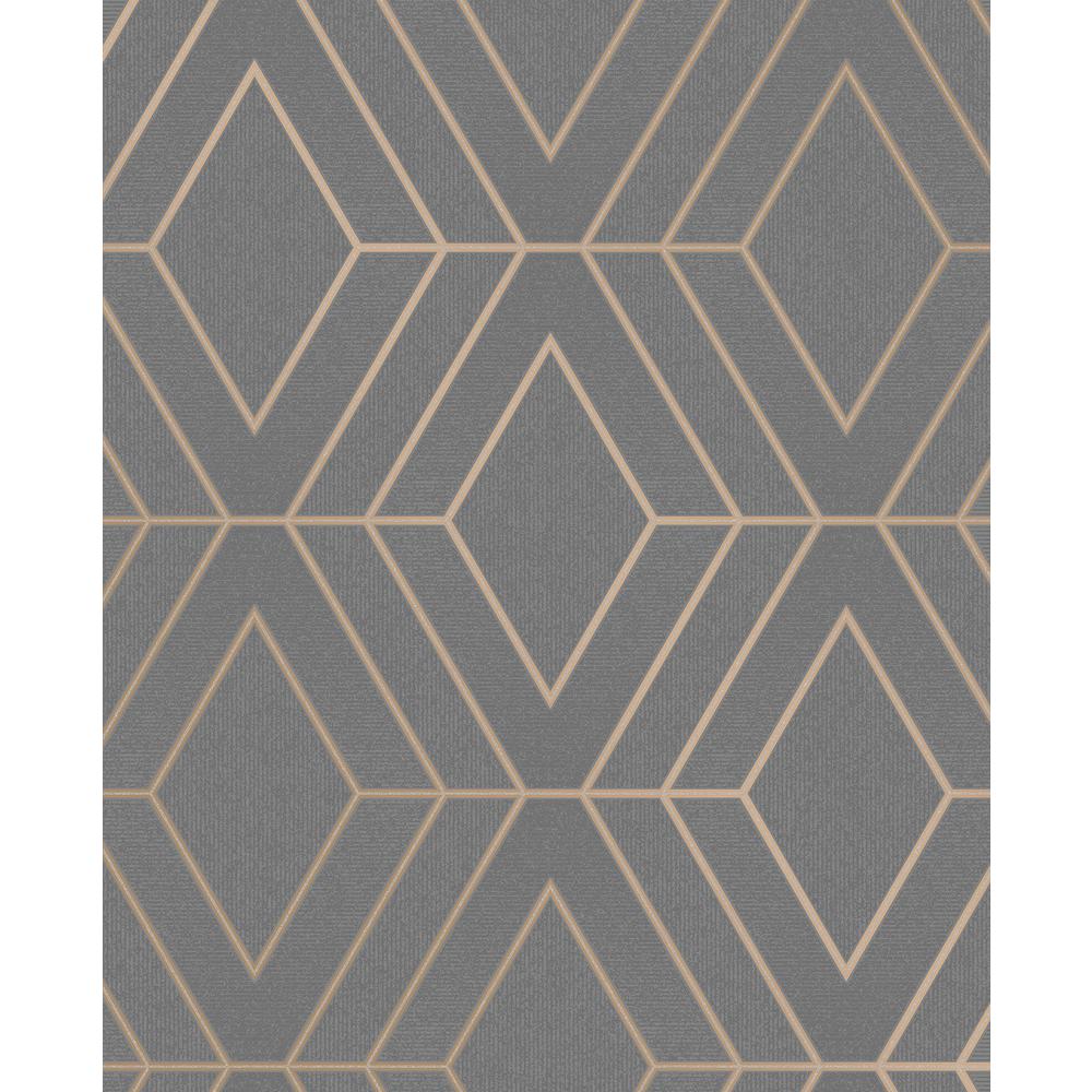 Advantage Adaline Taupe Geometric Wallpaper 2834 42352 Home