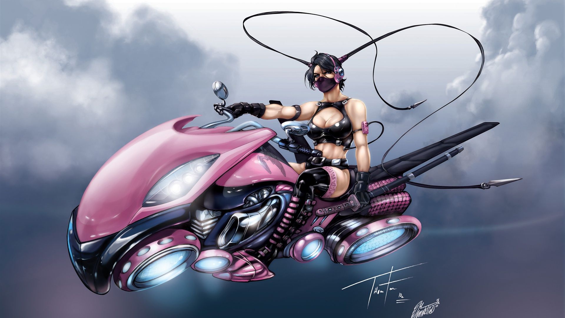 Free download Girl Motorcycle Ninja wallpaper HD 272400