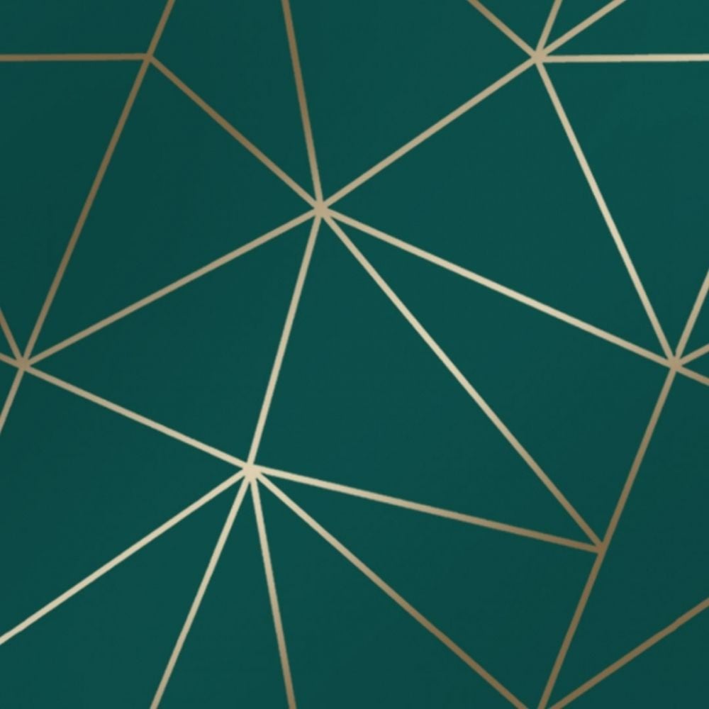 I Love Wallpaper Zara Shimmer Metallic Geometric Wallpaper Emerald
