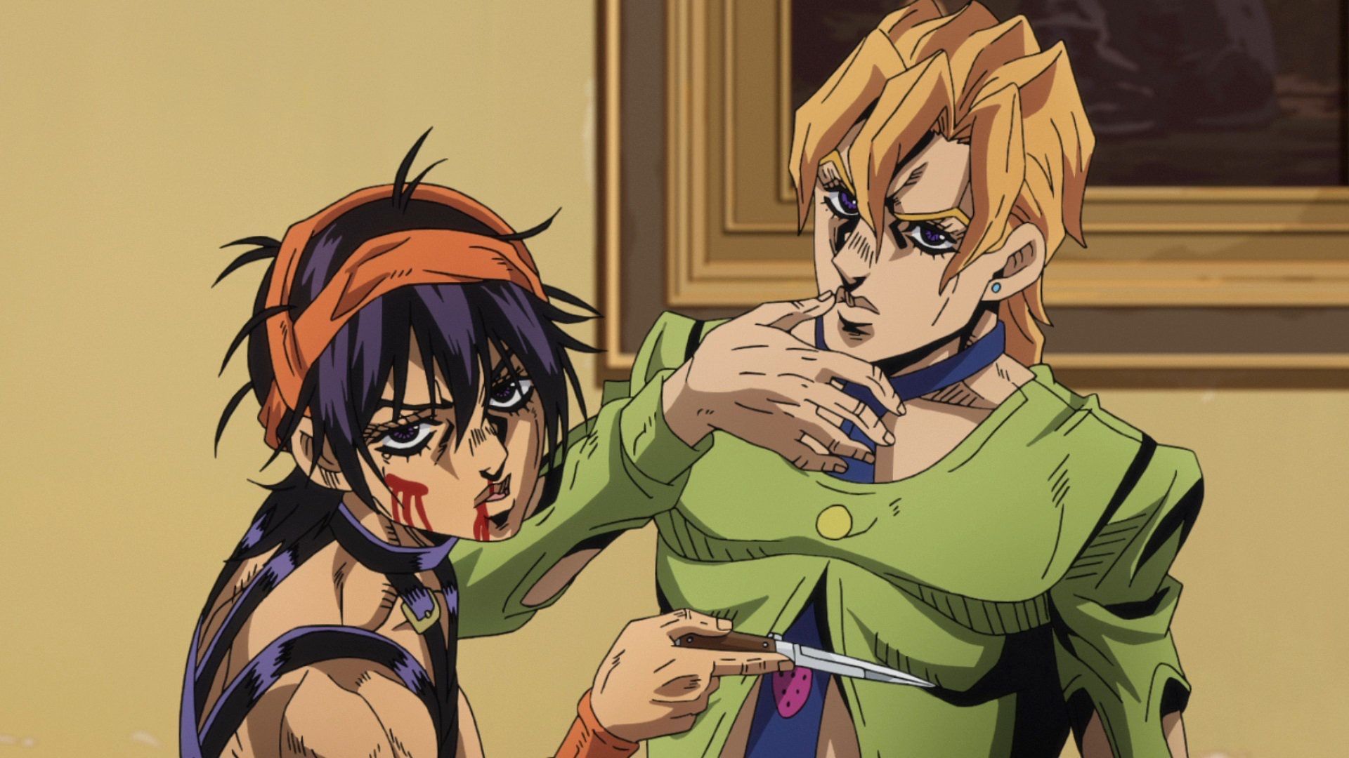 Naracina and Fugo. Jojo bizzare adventure