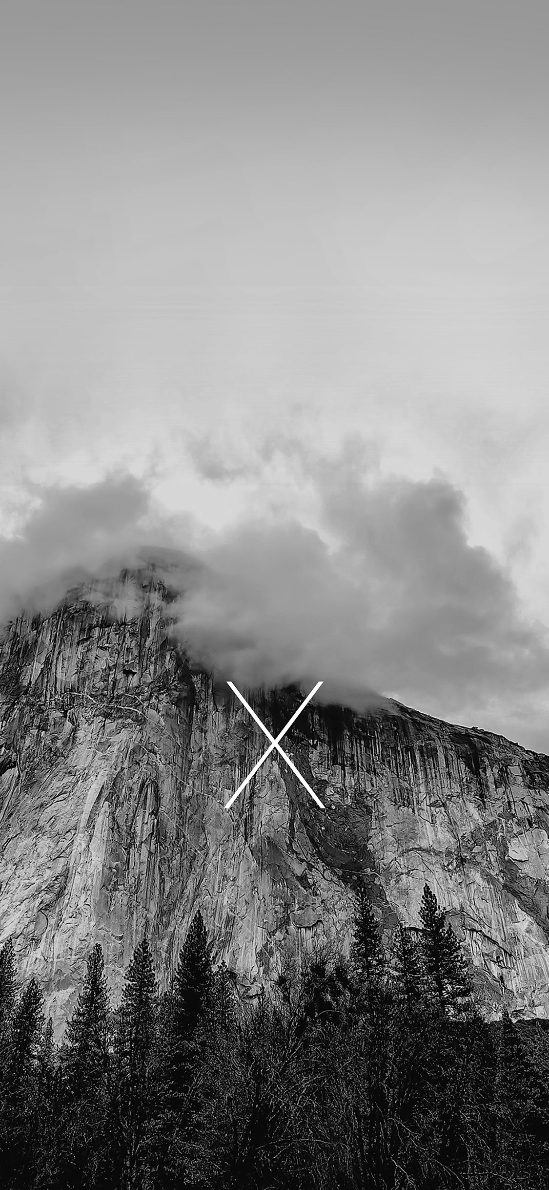 iPhone wallpaper. os x yosemite mac apple black