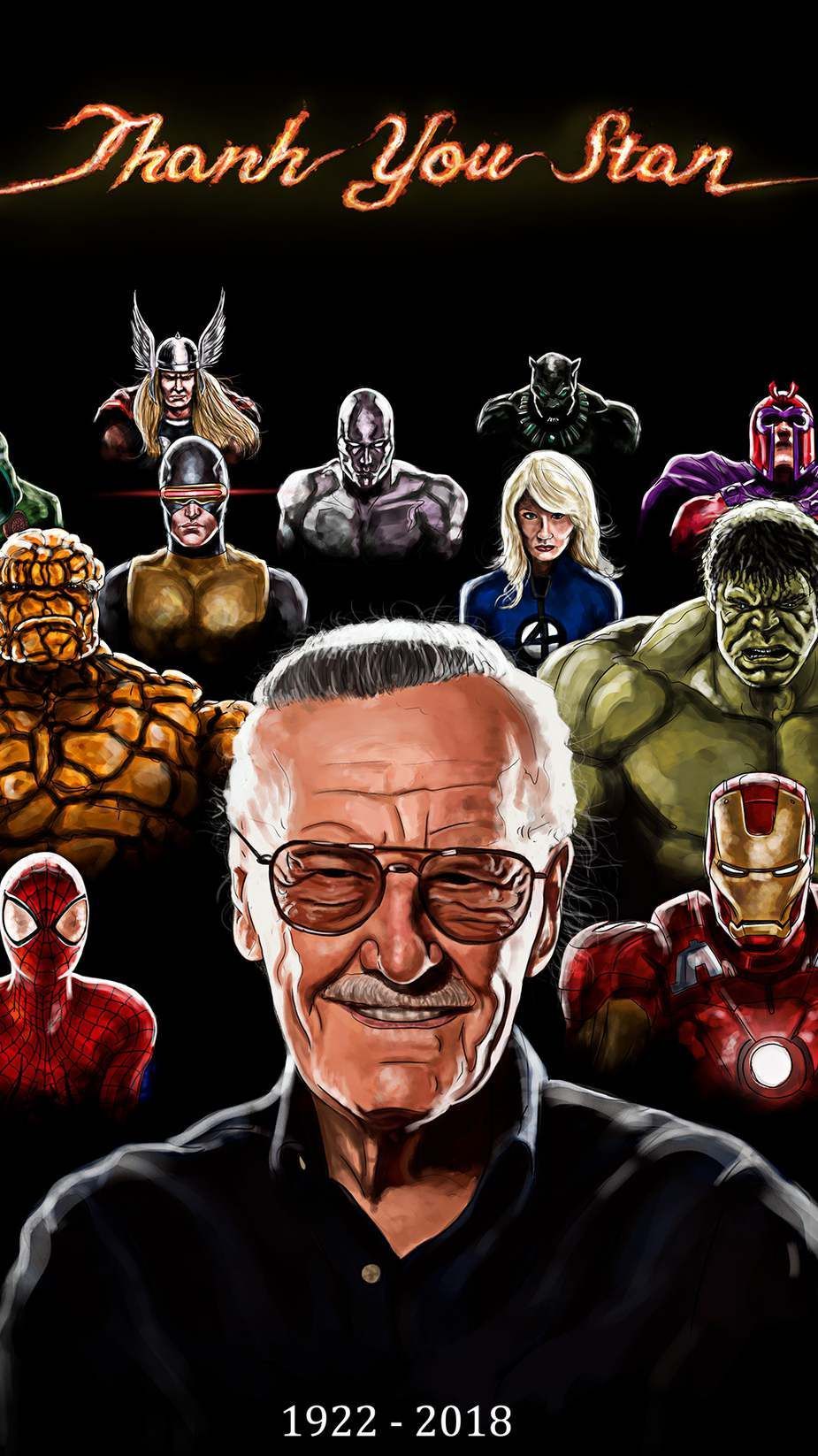 Stan Lee iPhone Wallpaper. Marvel superheroes