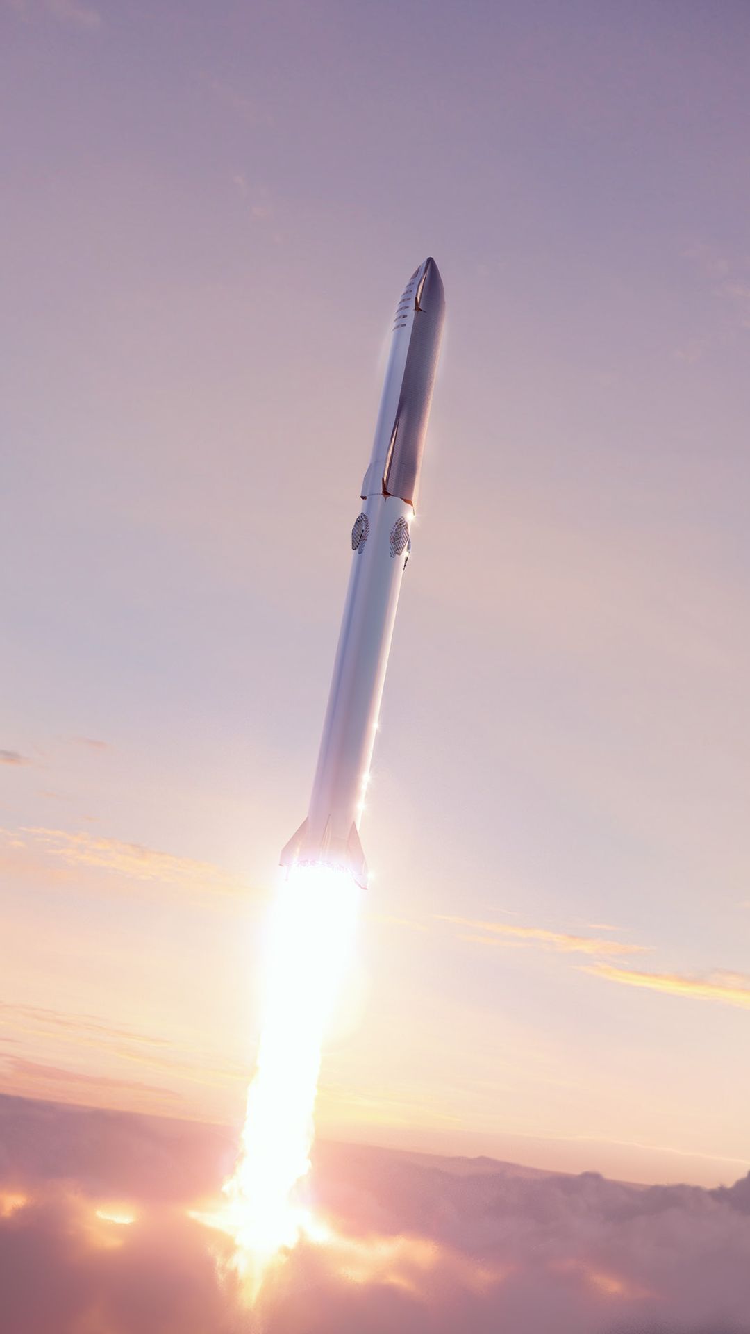 Wallpaper of SpaceX new Starship Super Heavy launch