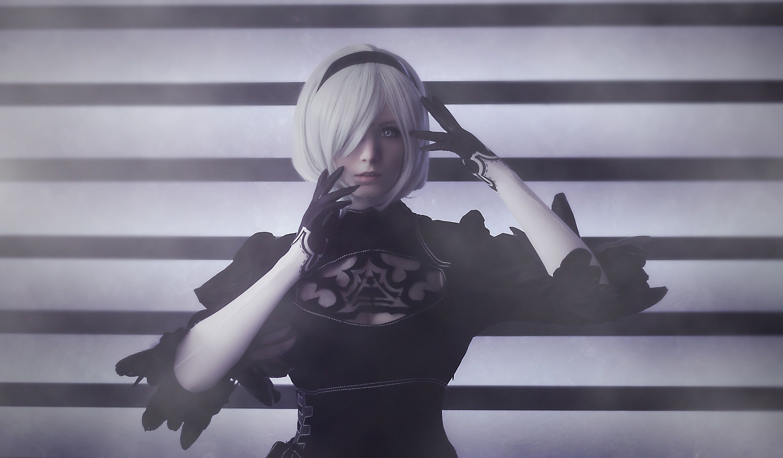 YoRHa NO 2 Type B Nier Automata Cosplay Wallpaper. Background
