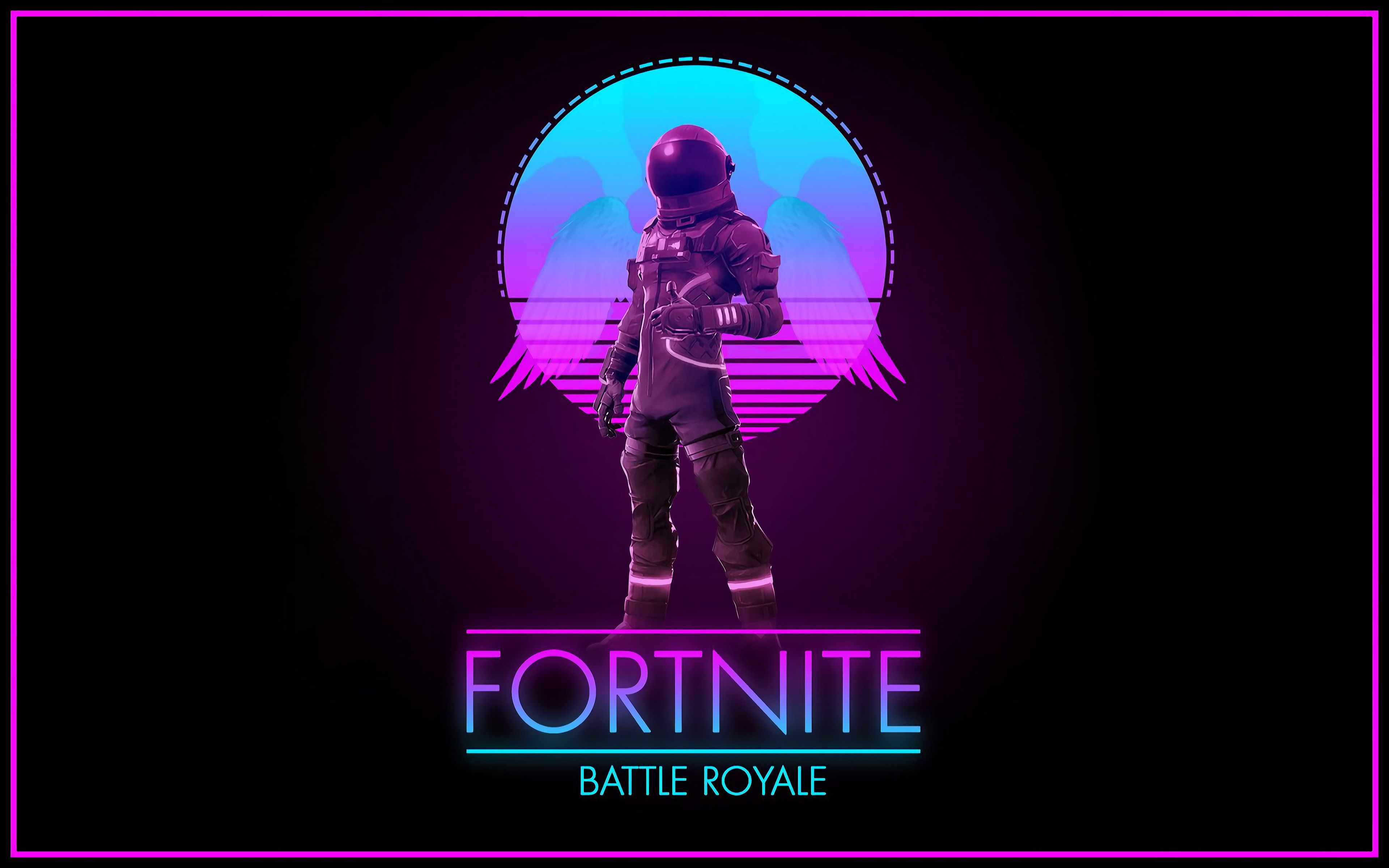 Download wallpaper Dark Voyager, 4k, Fortnite characters, fan art
