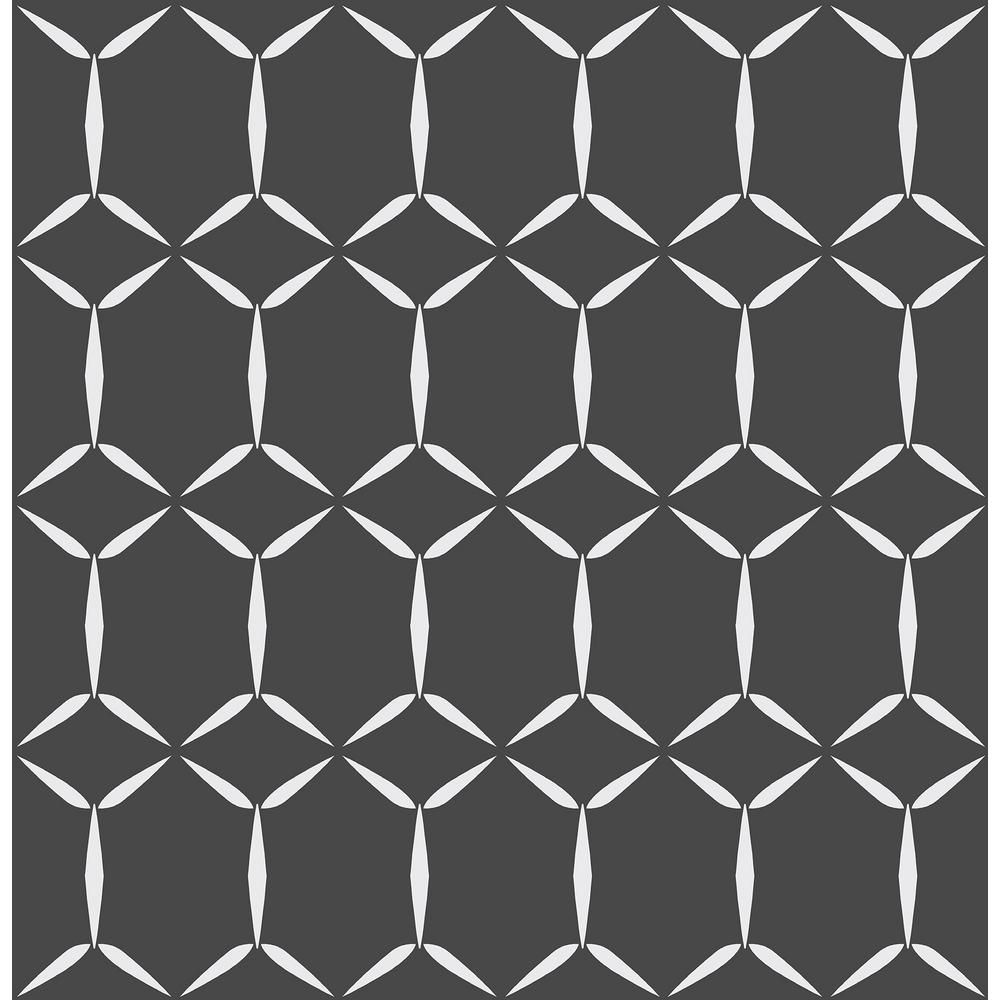 A Street Fusion Black Geometric Wallpaper 2716 23855 Home Depot