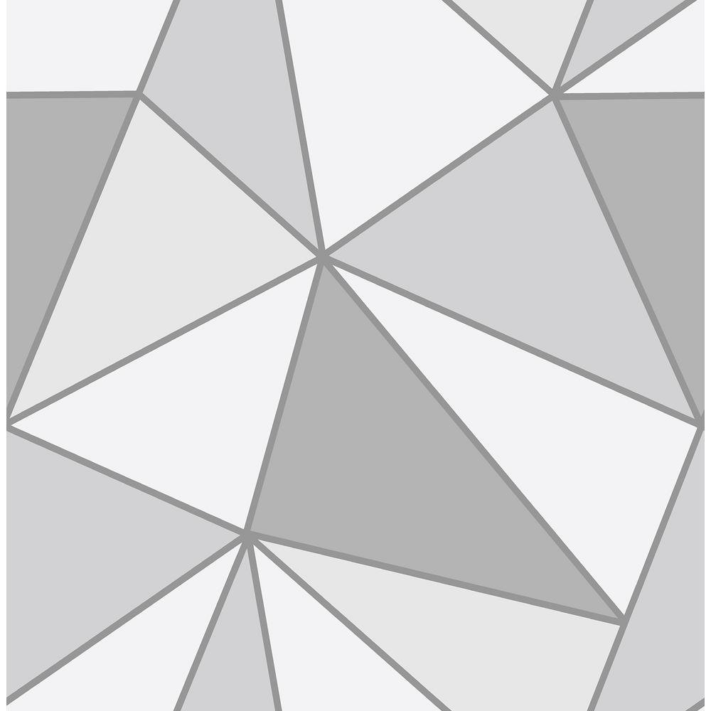 Grey And White Geometric Wallpaper