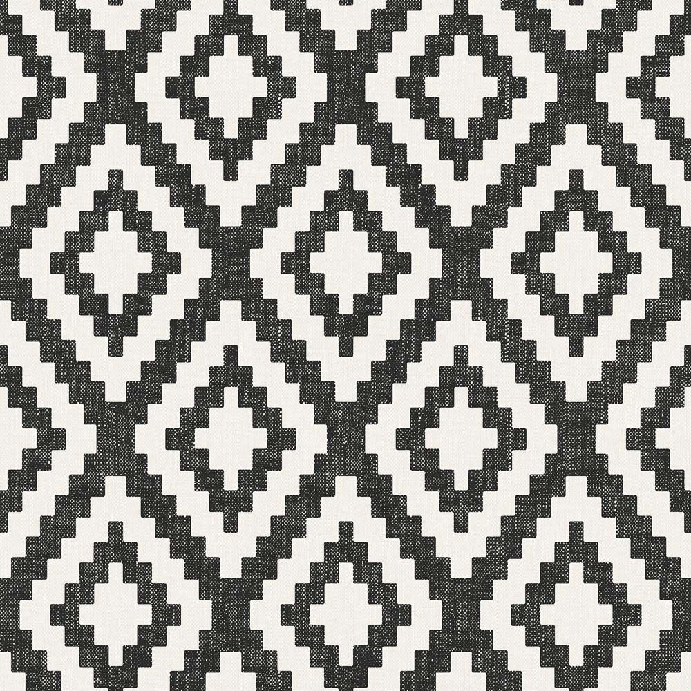 I Love Wallpaper Fabric Geometric Wallpaper Mono