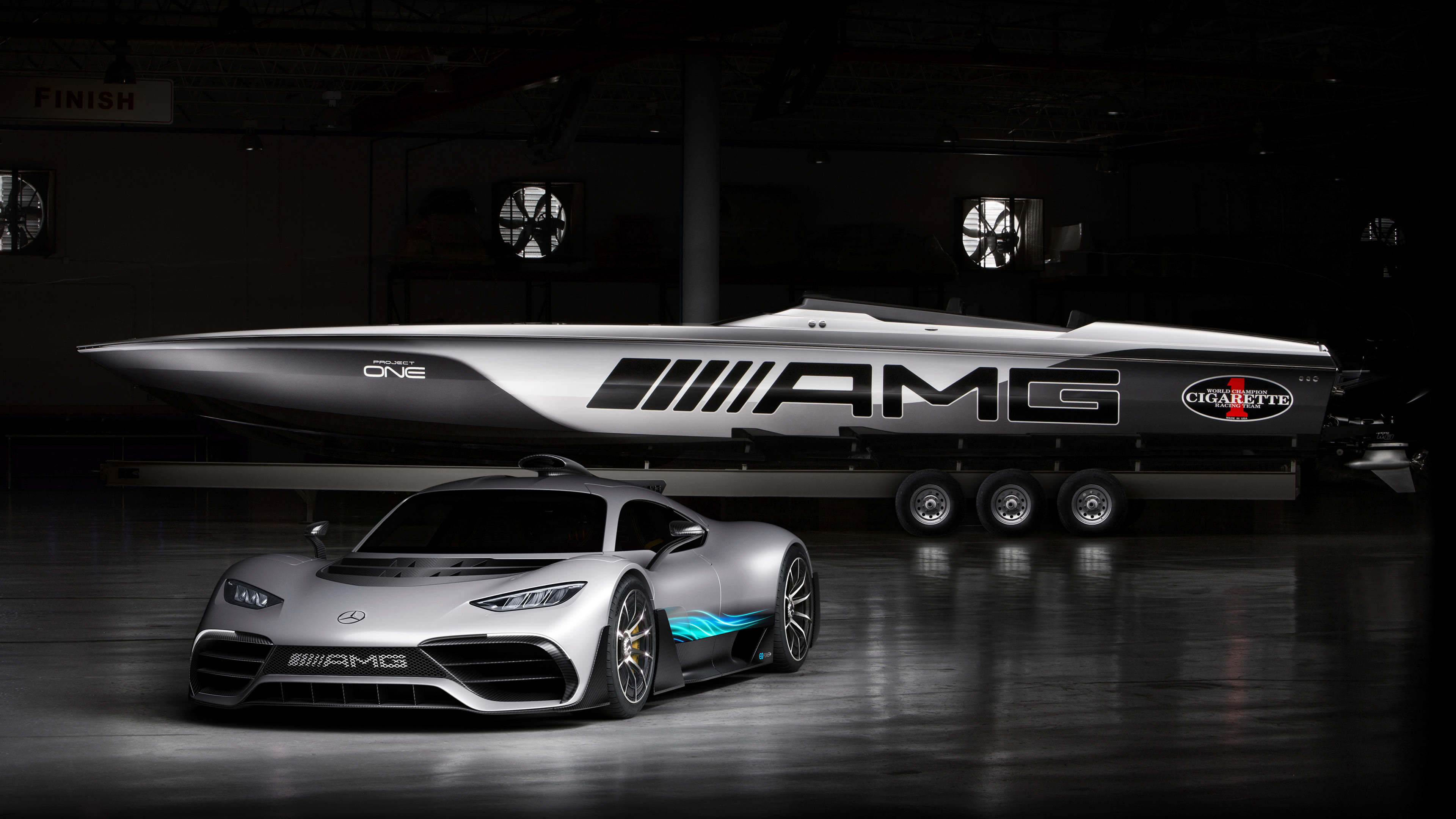 Mercedes AMG Cigarette Boat UHD 4K Wallpaper