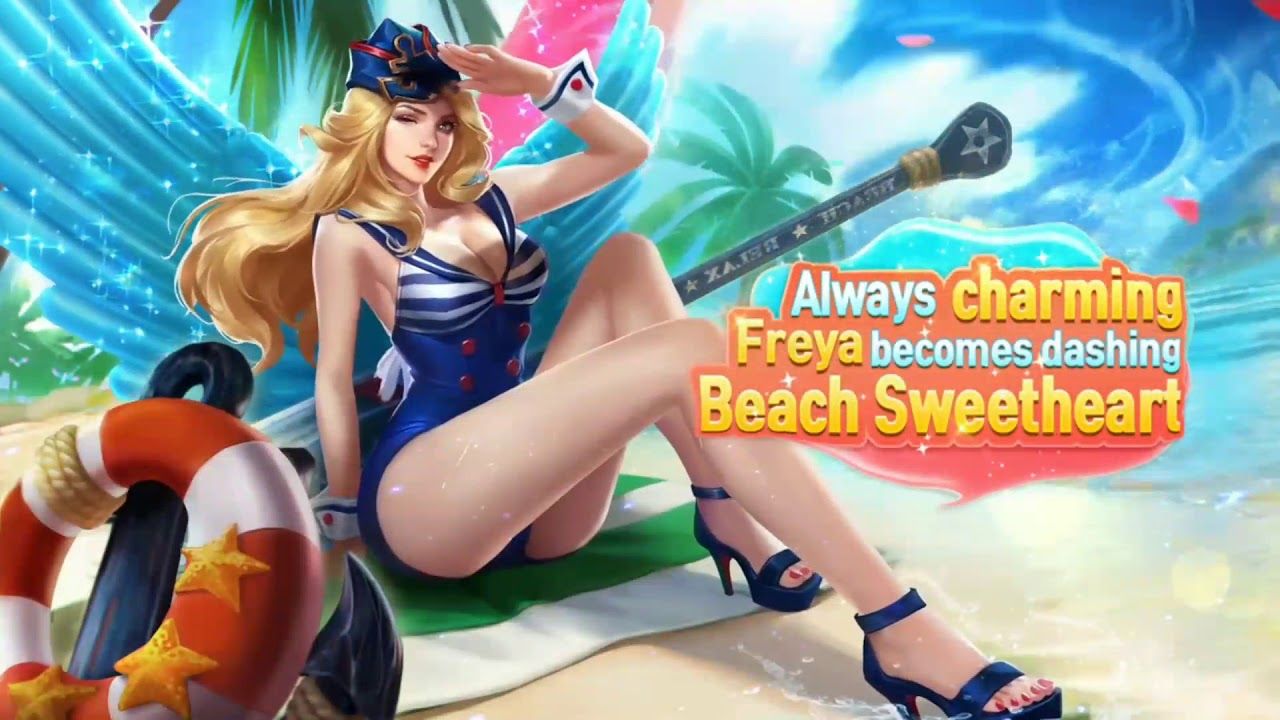 freya beach sweetheart skin Mobile Legends Moving Wallpaper