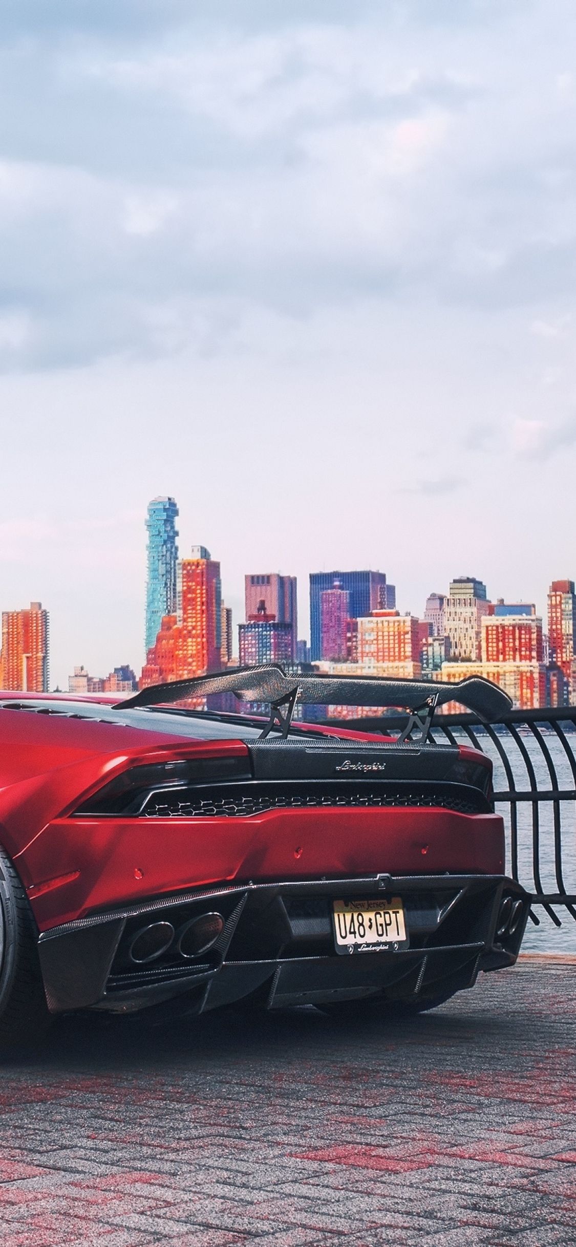 Red Lamborghini Huracan Supercar Vehicle iPhone XS