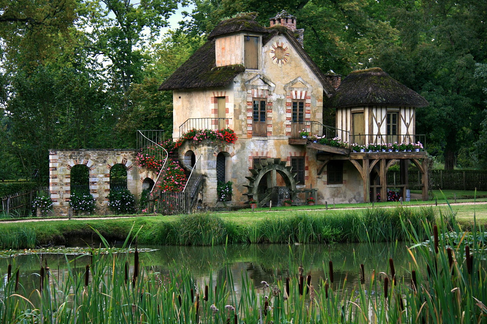 Home village the queen Marie Antoinette Versailles France forest