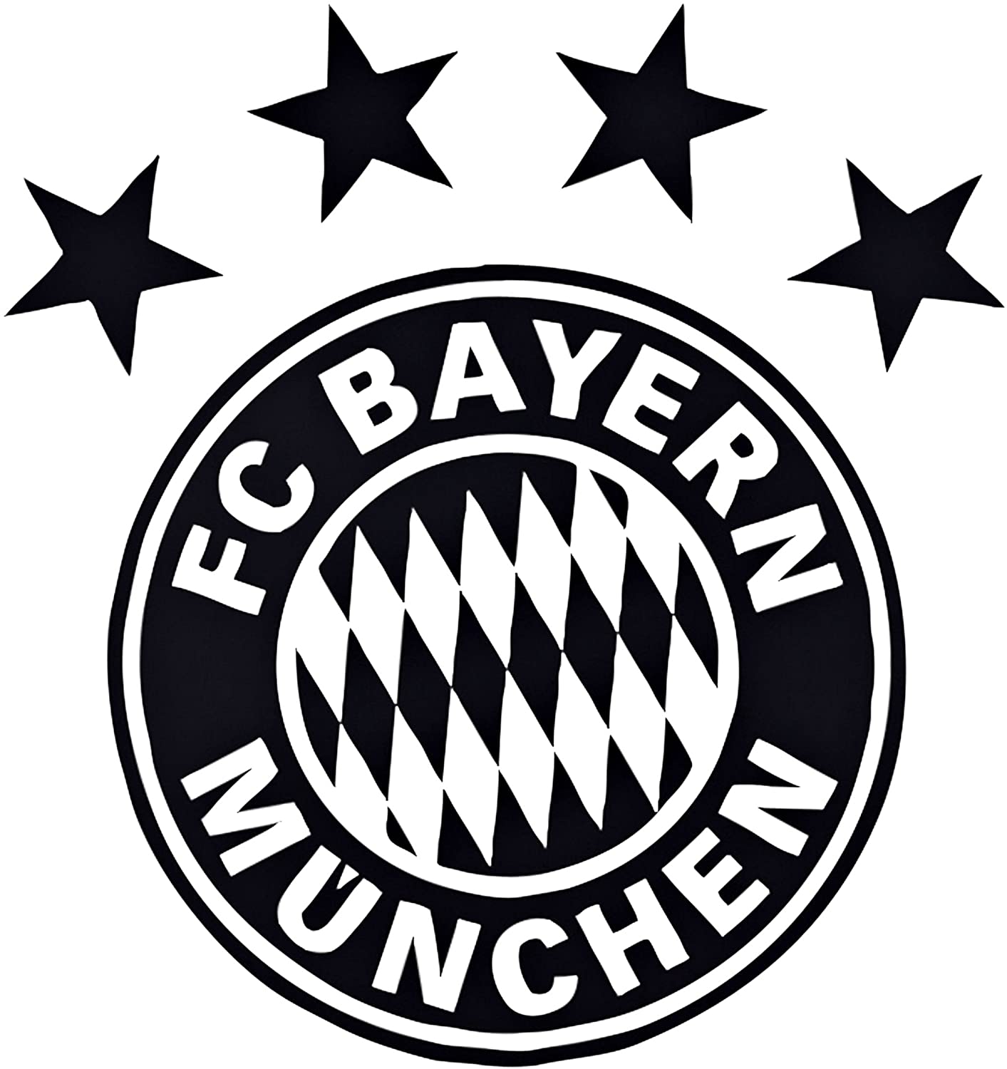 Wall Tattoo Logo Black With Fc Bayern Munich With Munich