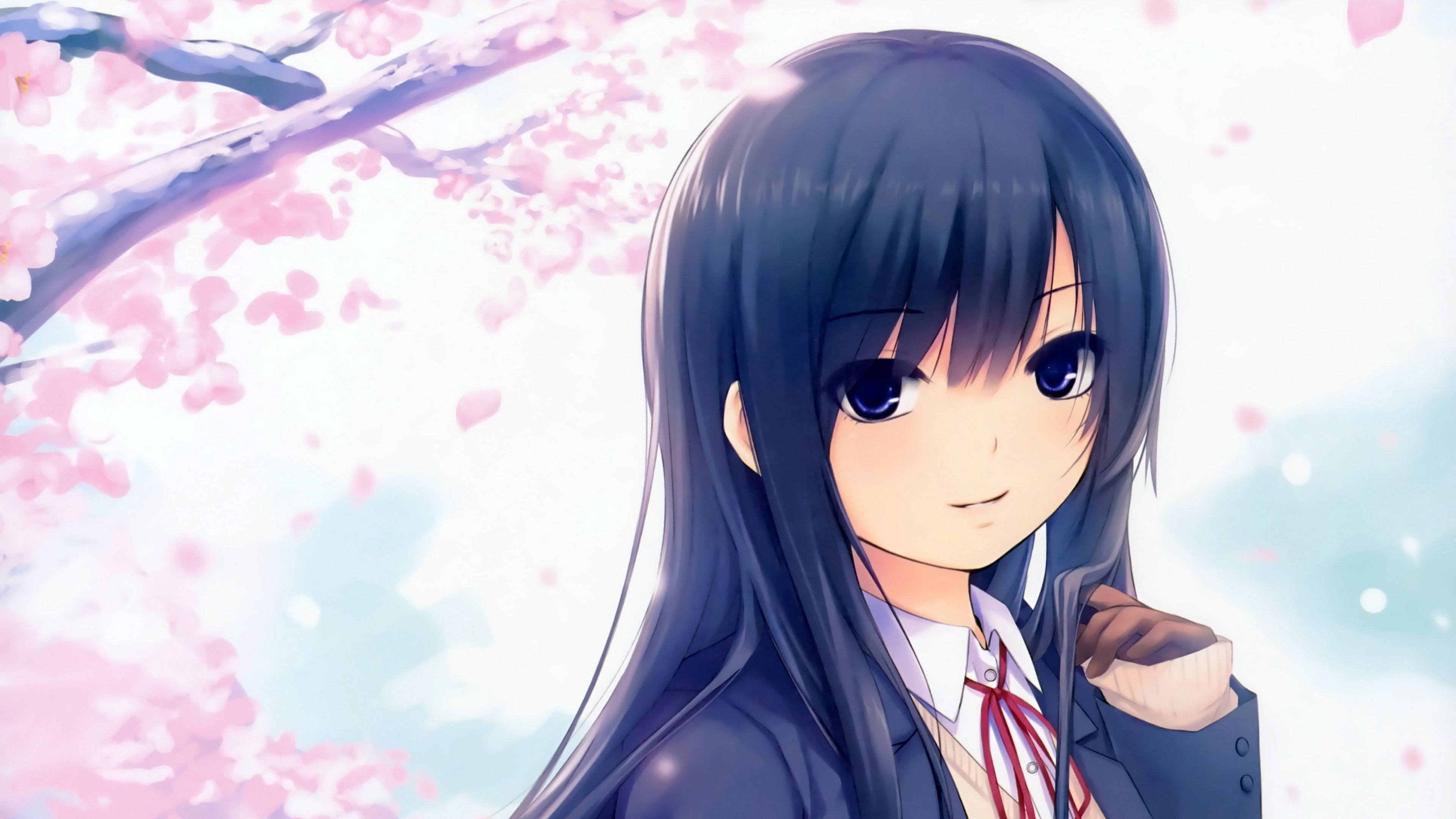 Wallpaper 4k Coffee Kizoku, Girl, Sakura 4k Coffee Kizoku, Girl