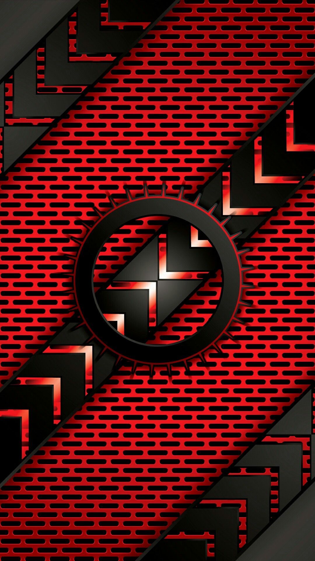 Red and Black Geometric Wallpaper. Black phone wallpaper