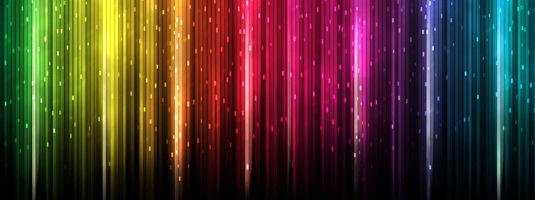 Different Wallpaper on Dual Monitors. Rainbow wallpaper