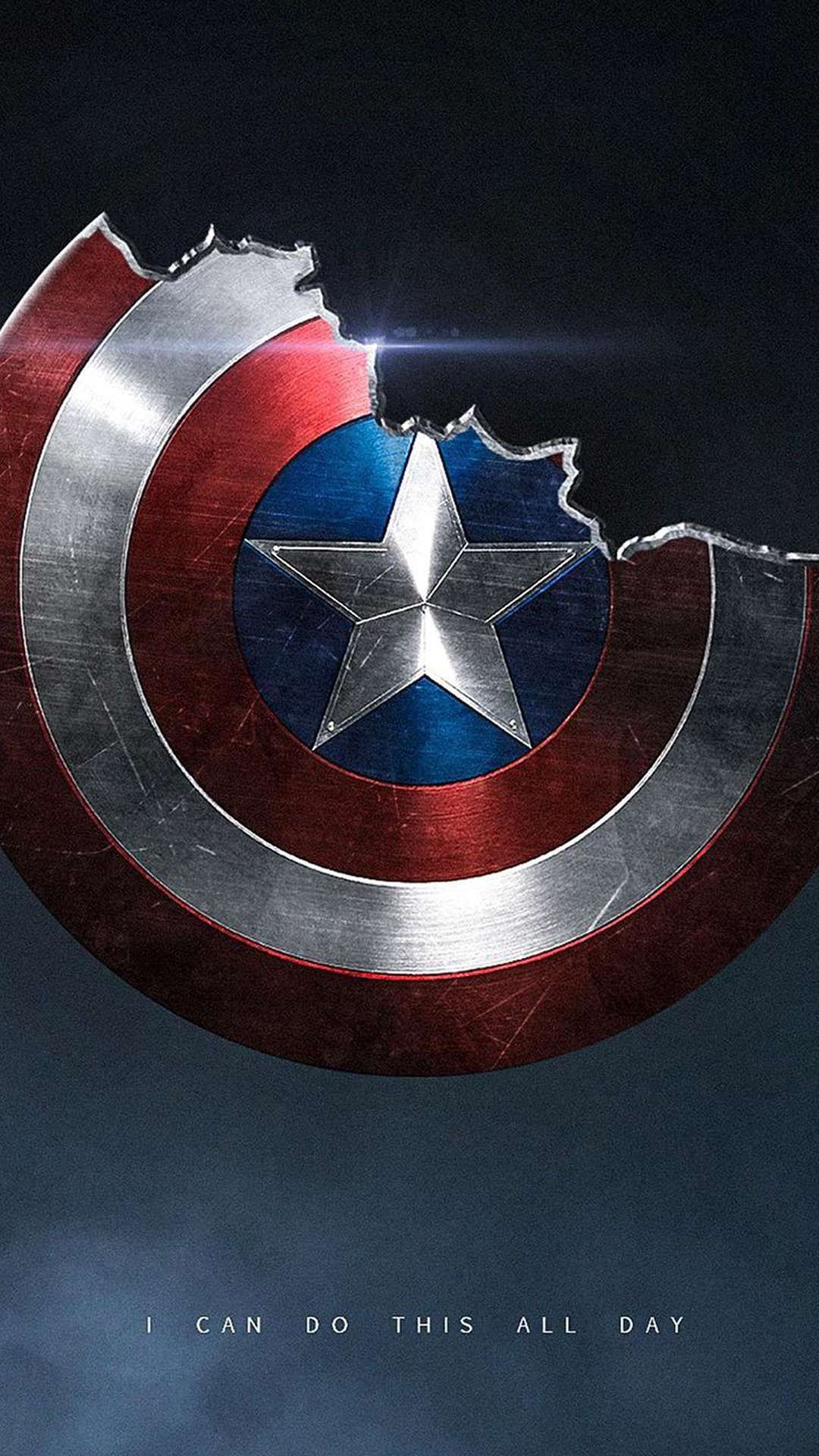 Broken Shield Of Captain America IPhone Wallpaper. Captain