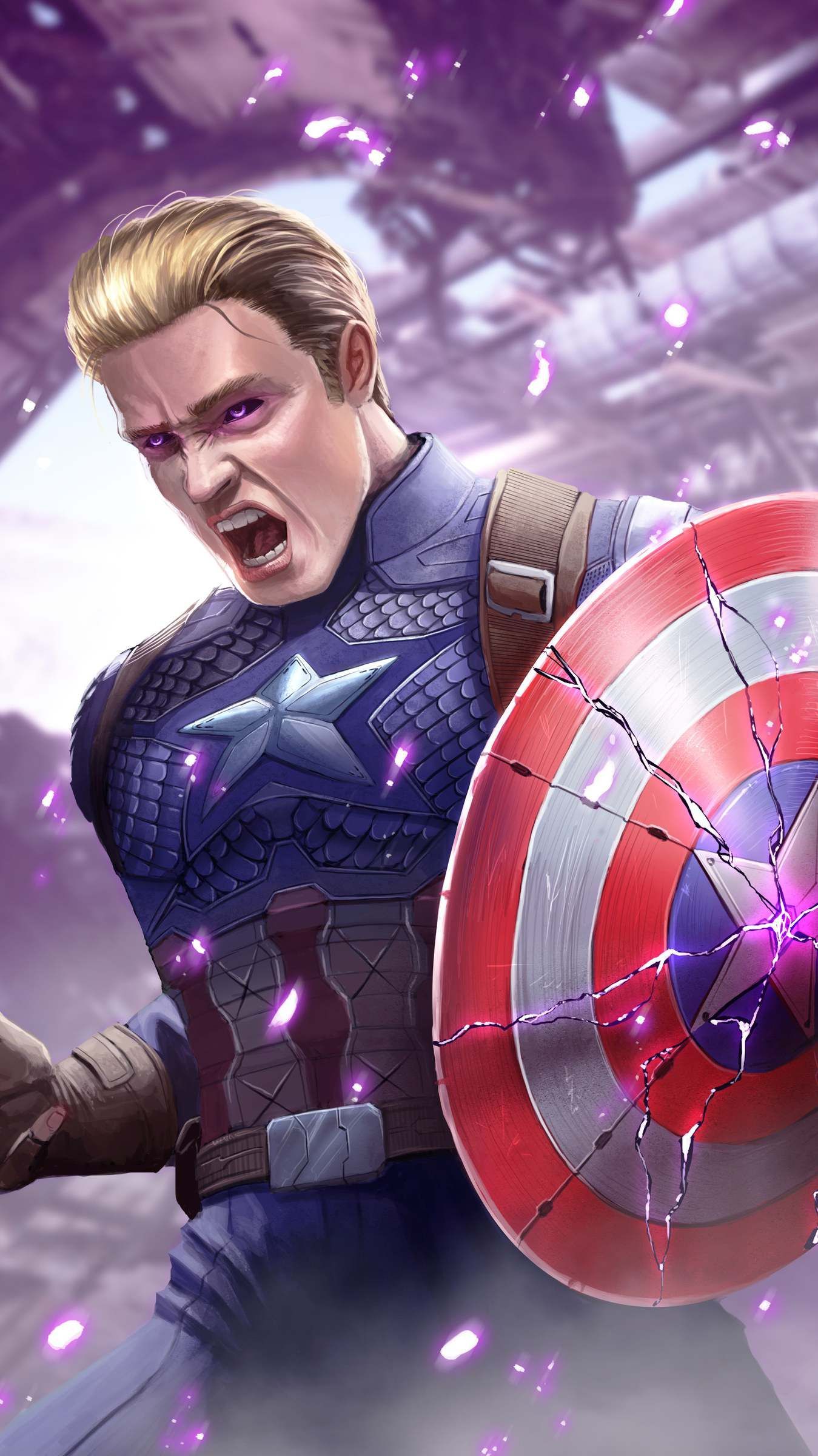 Captain America Broken Shield Wallpaper. Marvel