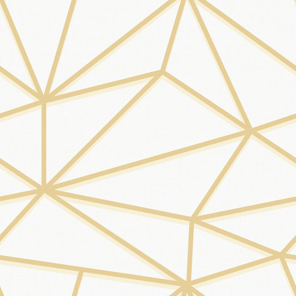 Gold Geometric Geometric Wallpaper  TenStickers
