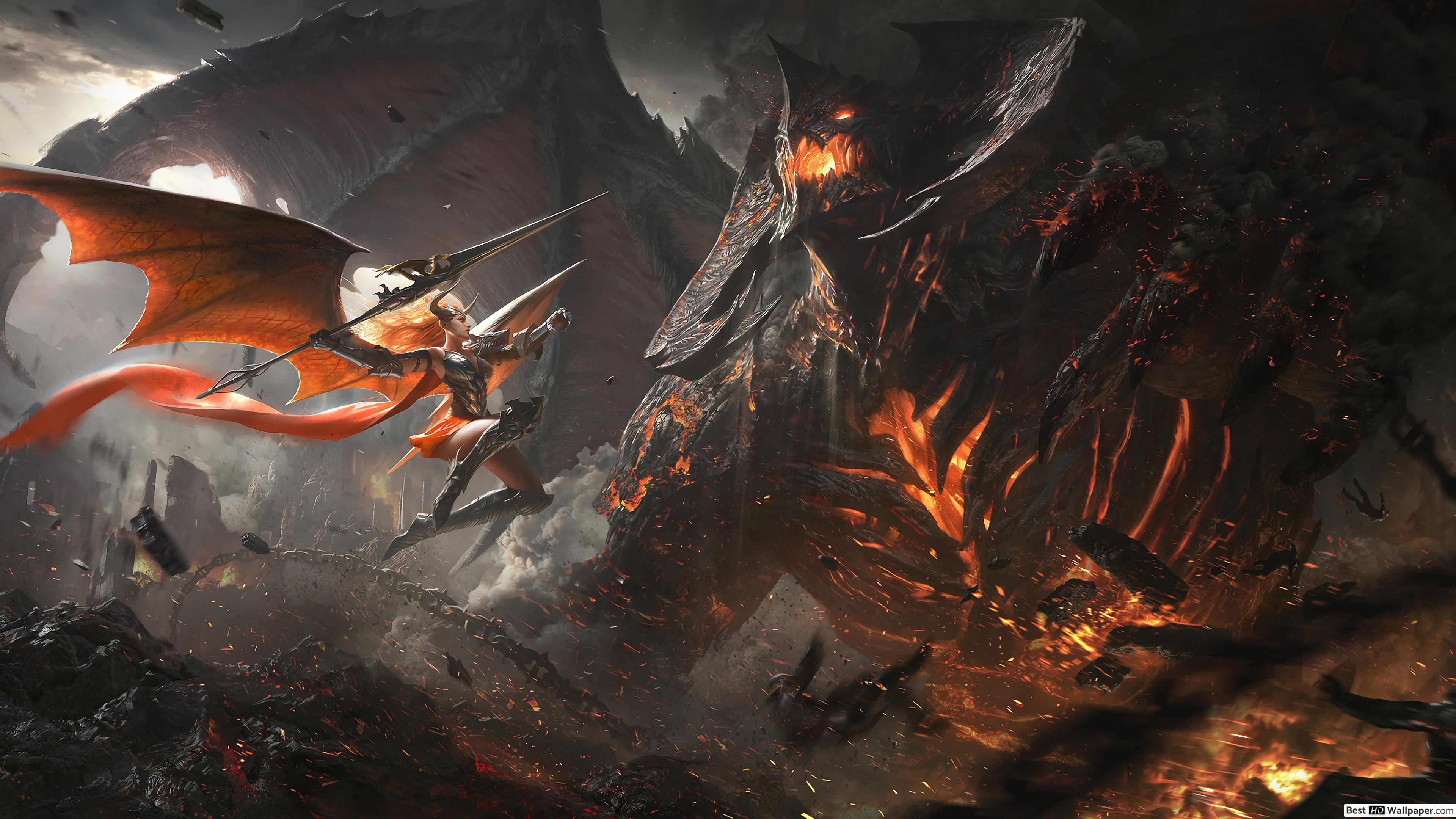 Demon Epic Battle HD wallpaper download