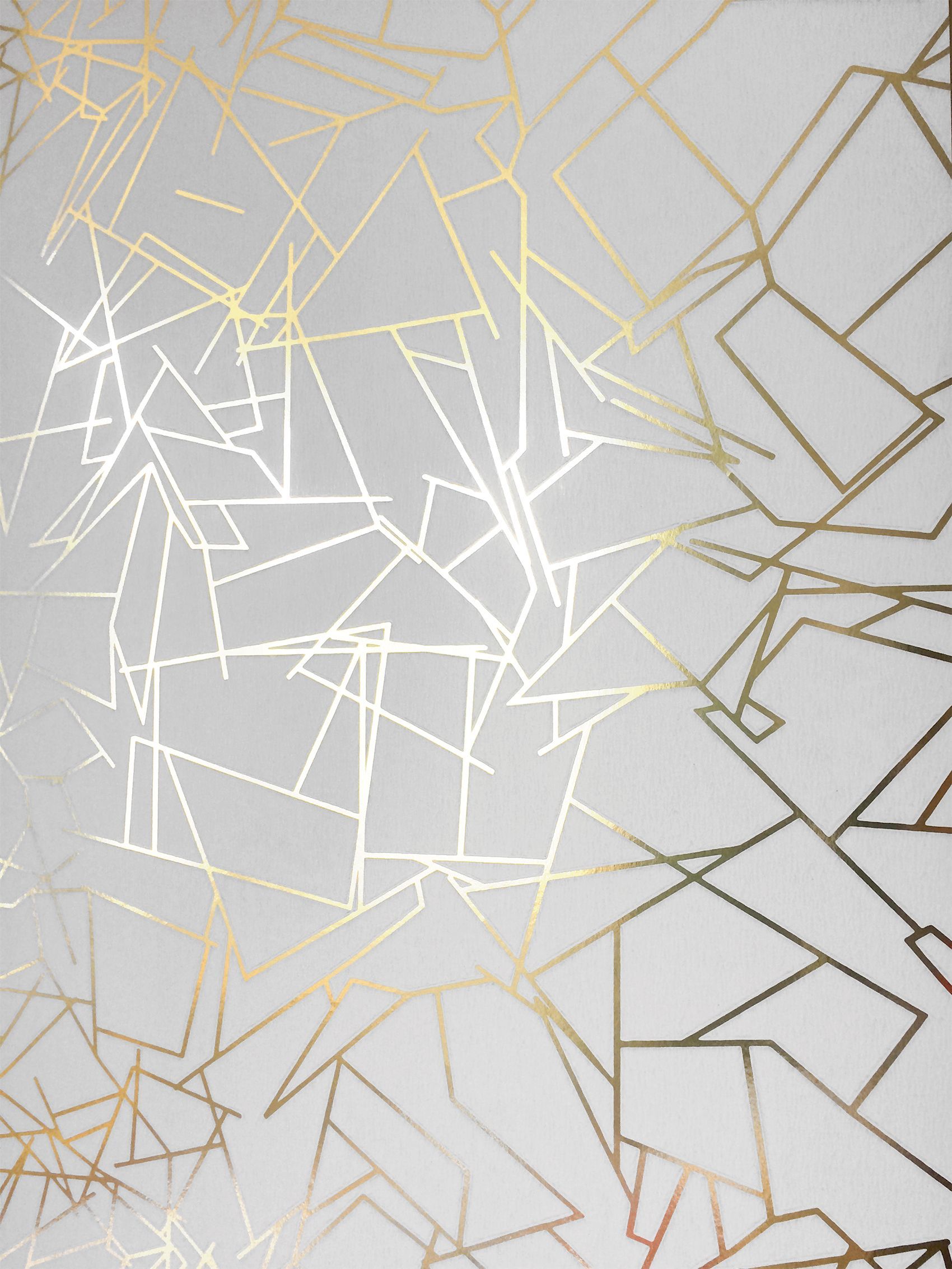 Angles Wallpaper White. White and gold