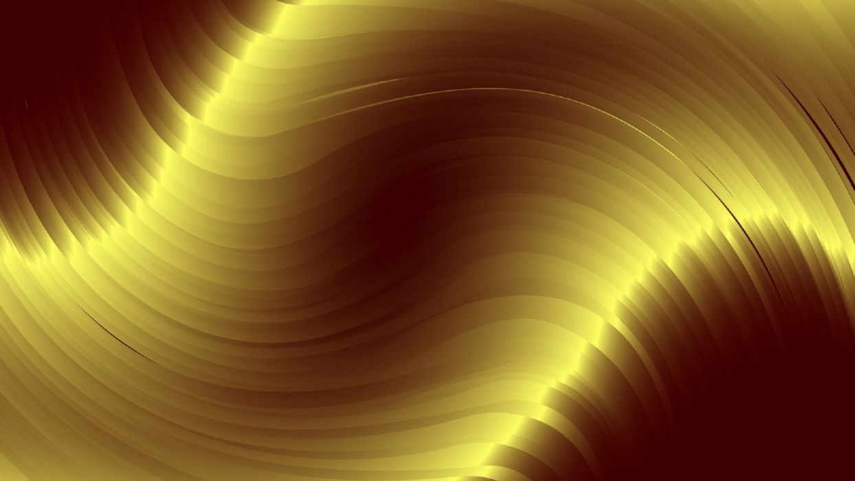 Abstracto vector ondas oro wallpaperx1125