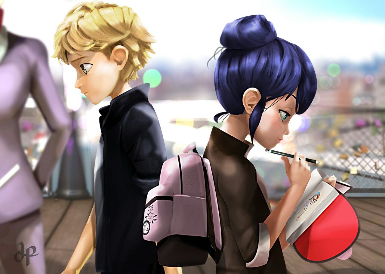 33 image about adrien y marinette// ladybug y catnoir on We Heart.