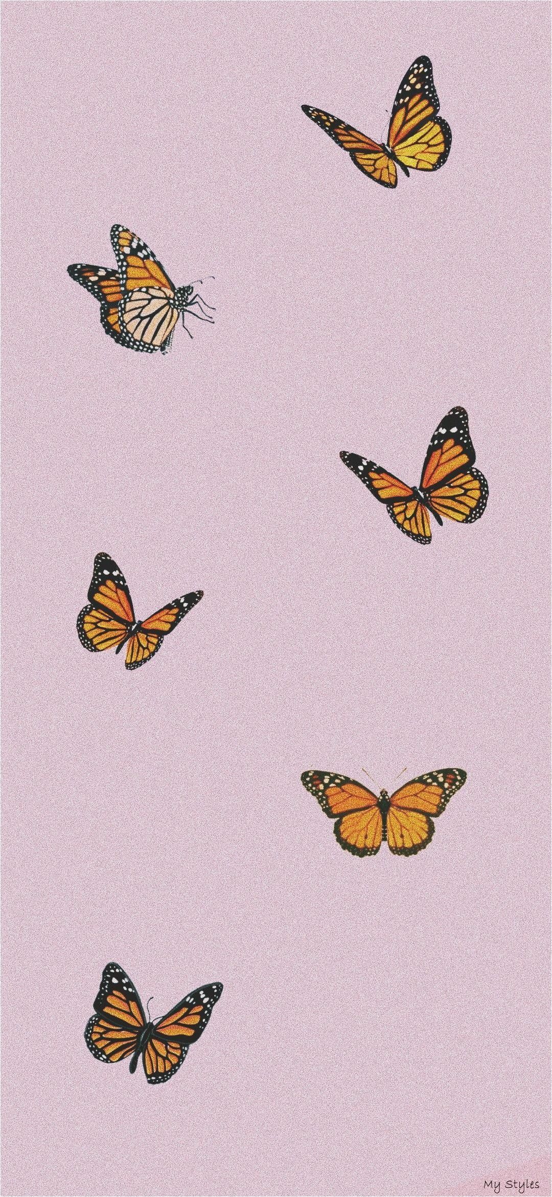 butterfly wallpaper iphone x big pink #Butterflies #Aesthetic