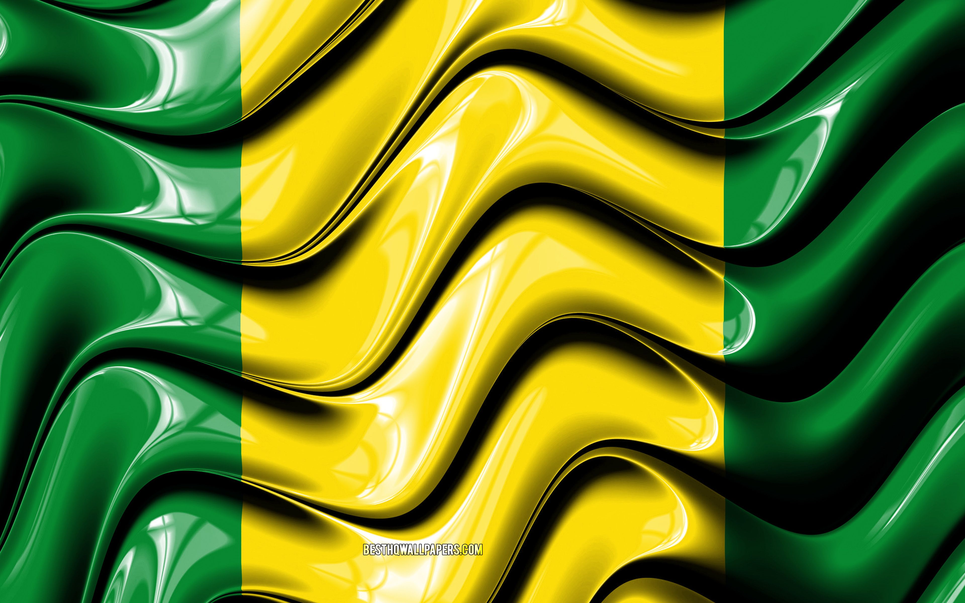 Download wallpaper El Oro flag, 4k, Provinces of Ecuador