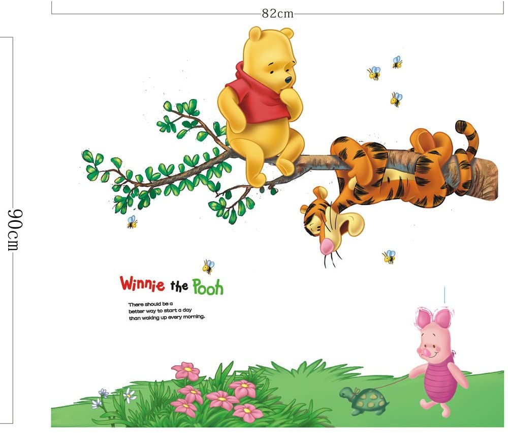 Fange DIY Removable Winnie Pooh And Tigger Wall Decal Kids Room