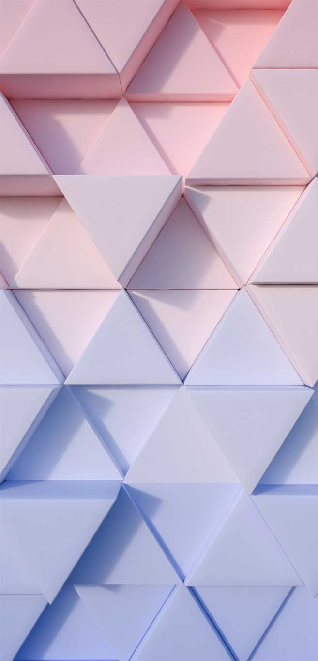 Ombre pink blue geometric wall Wallpaper, iPhone