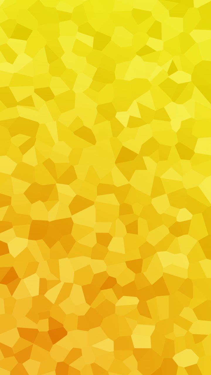 Yellow pieces, abstract, geometric Wallpaper
