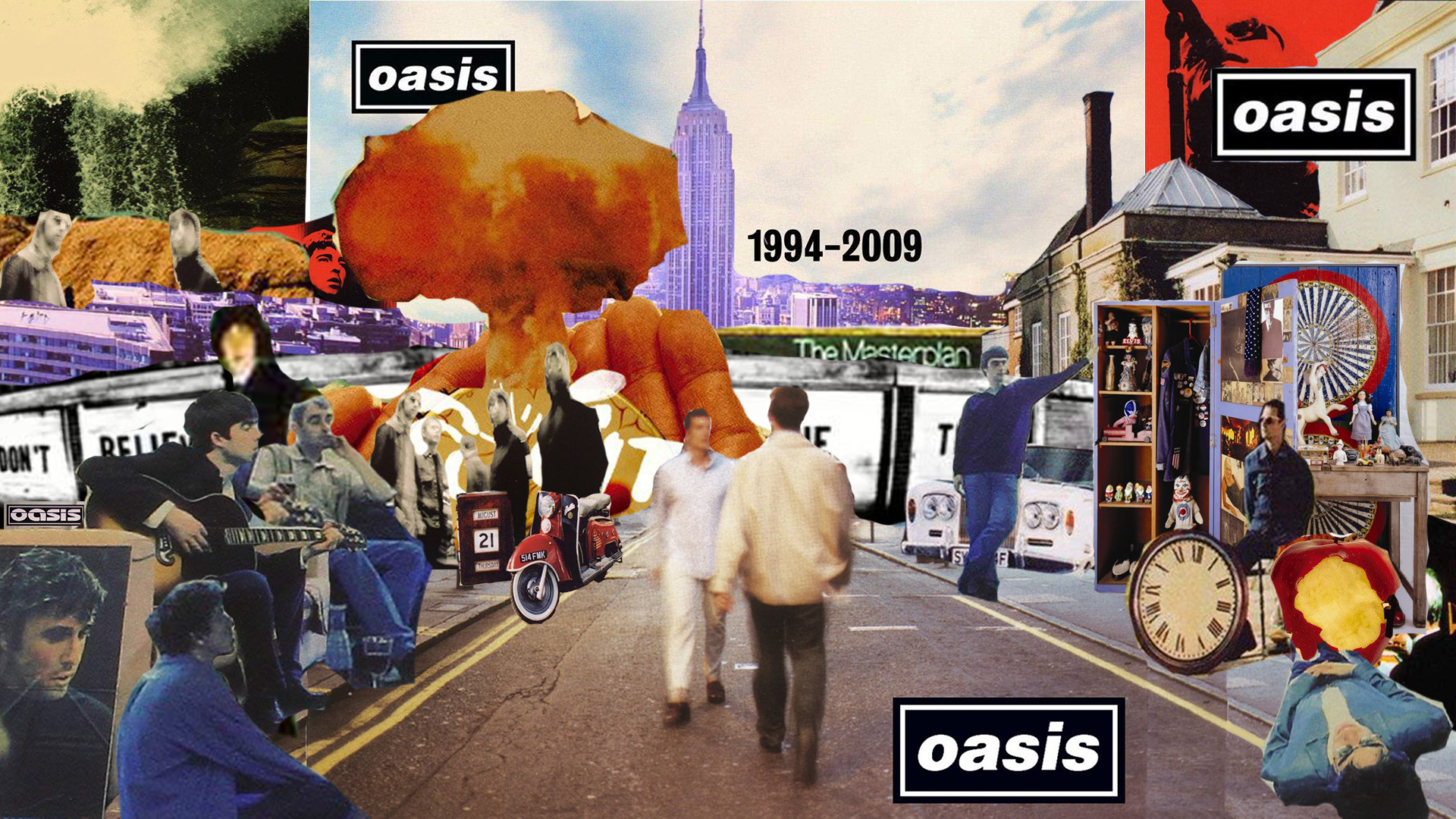 All 11 Oasis albums in one PC wallpaper