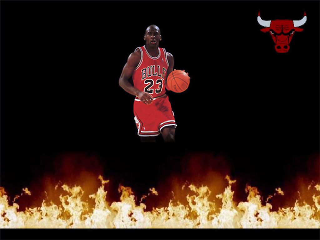 Michael Jordan With Fire