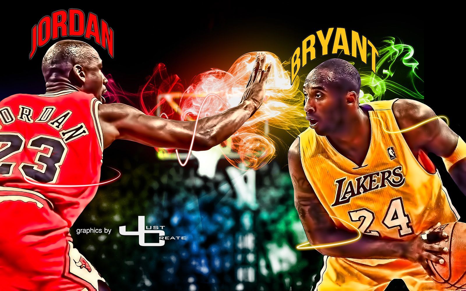 Kobe Bryant Vs Michael Jordan Graphics By Justcreate Sports Edits