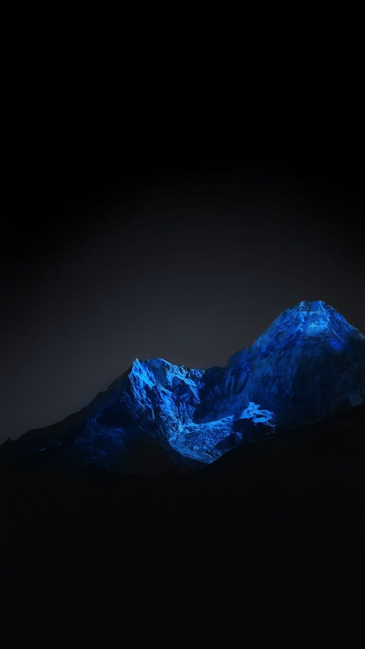 Blue Mountain. Dark wallpaper, Phone screen wallpaper, Apple