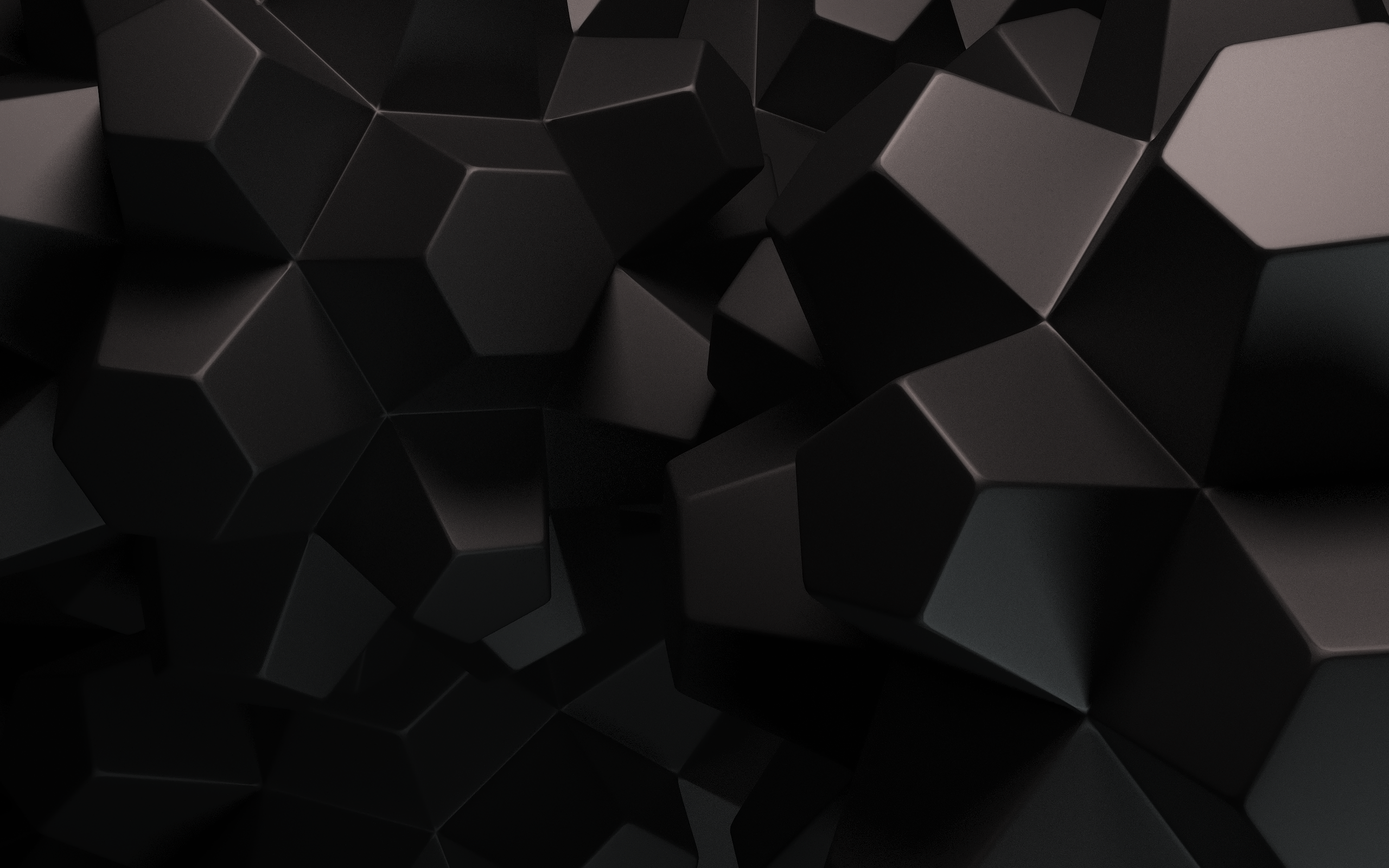3D abstract black dark geometry wallpaper / Wallbase.cc