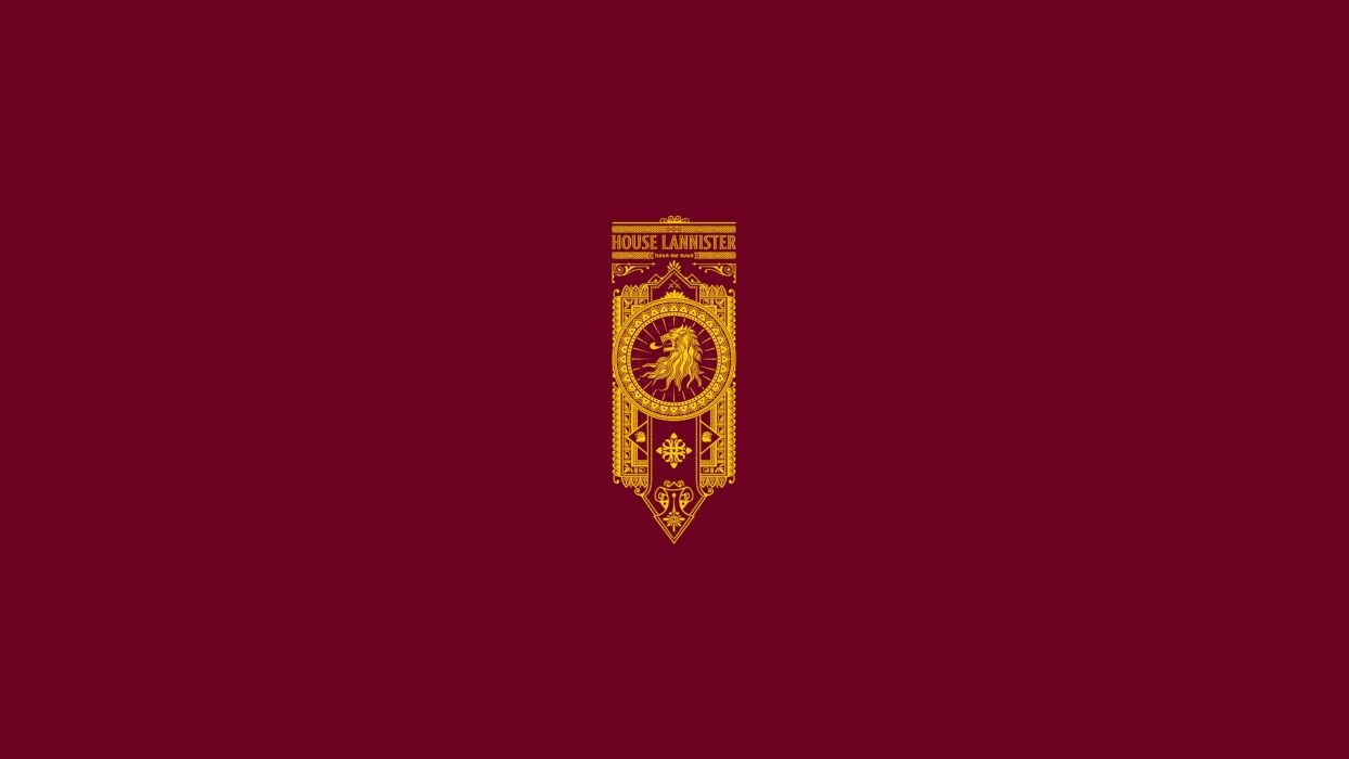 Game of Thrones Song of Ice and Fire Lannister Minimal wallpaper