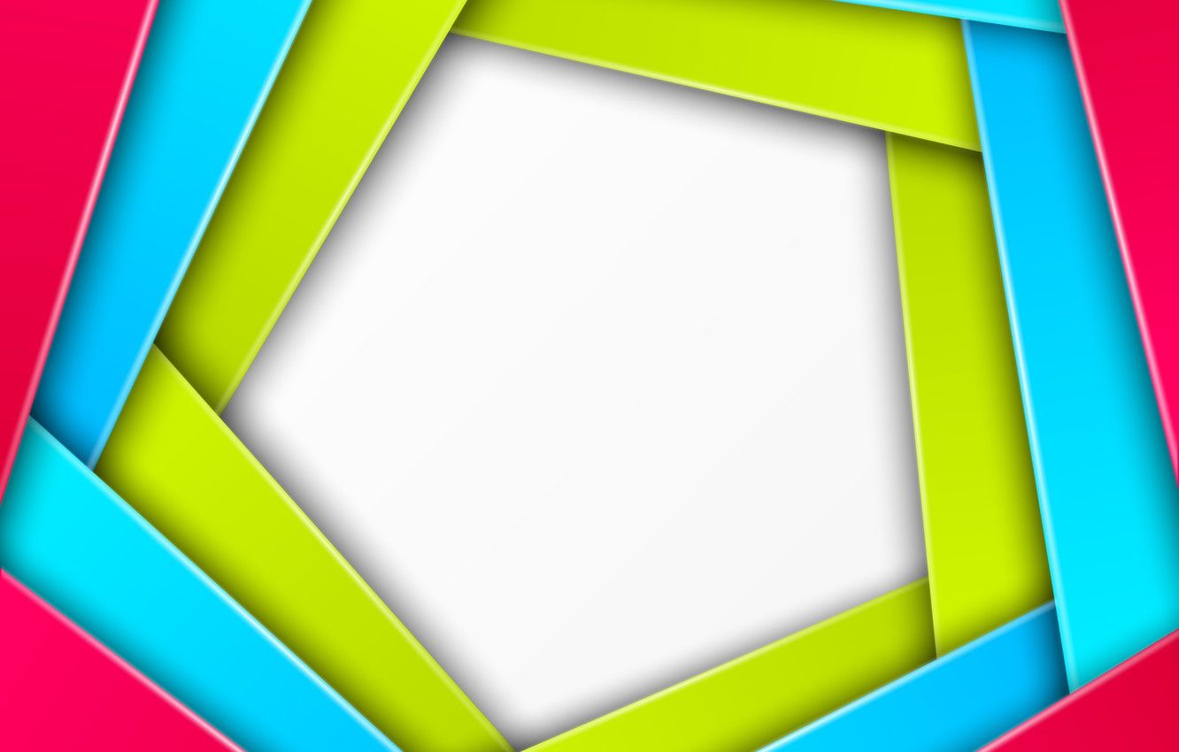 Wallpaper white background, geometry, green, design, blue