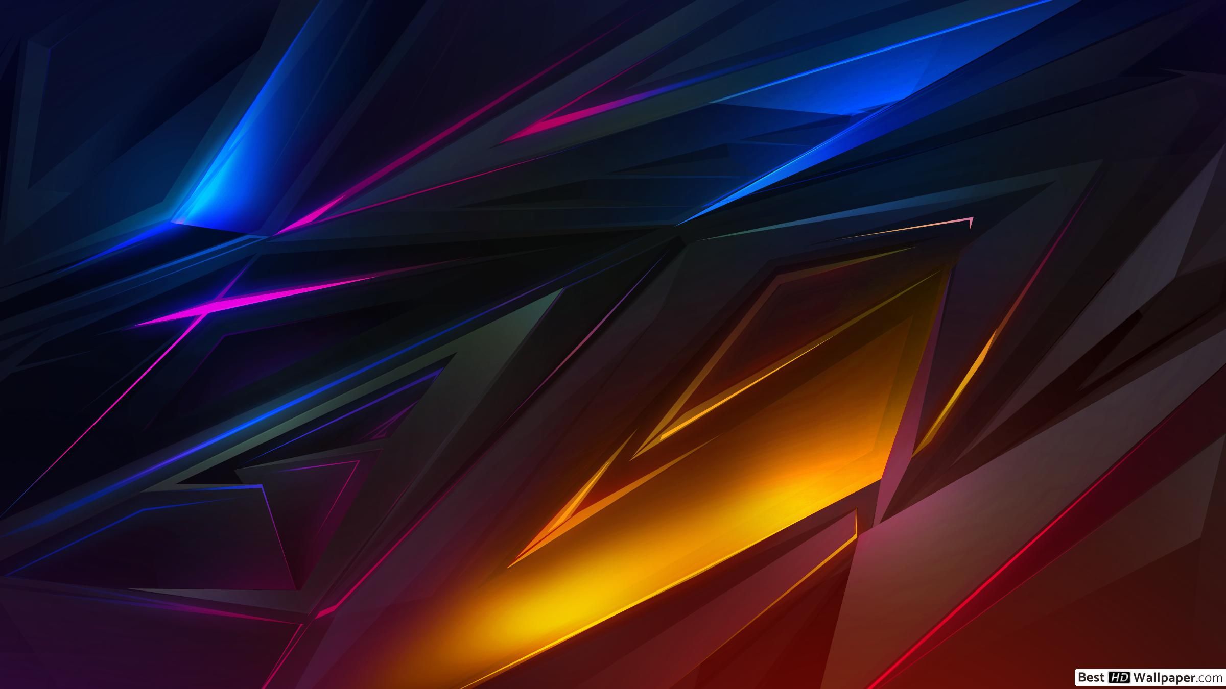 Geometric Neon lines HD wallpaper download