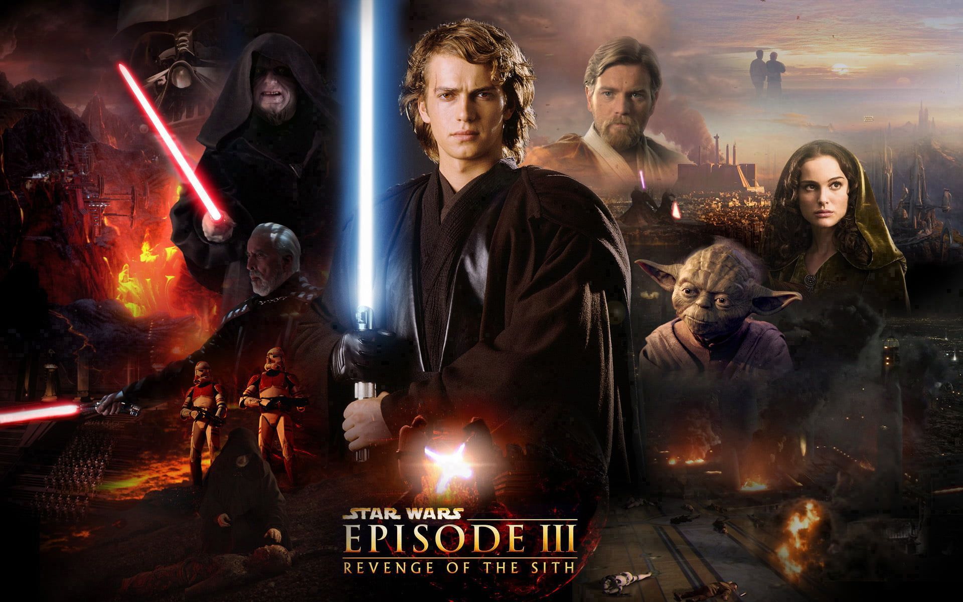 Star Wars Episode II Revenge of the Sith wallpaper Star Wars Star wars Darth Vader #Iodine #lightsaber. Star wars episode ii, Star wars episodes, Star wars film