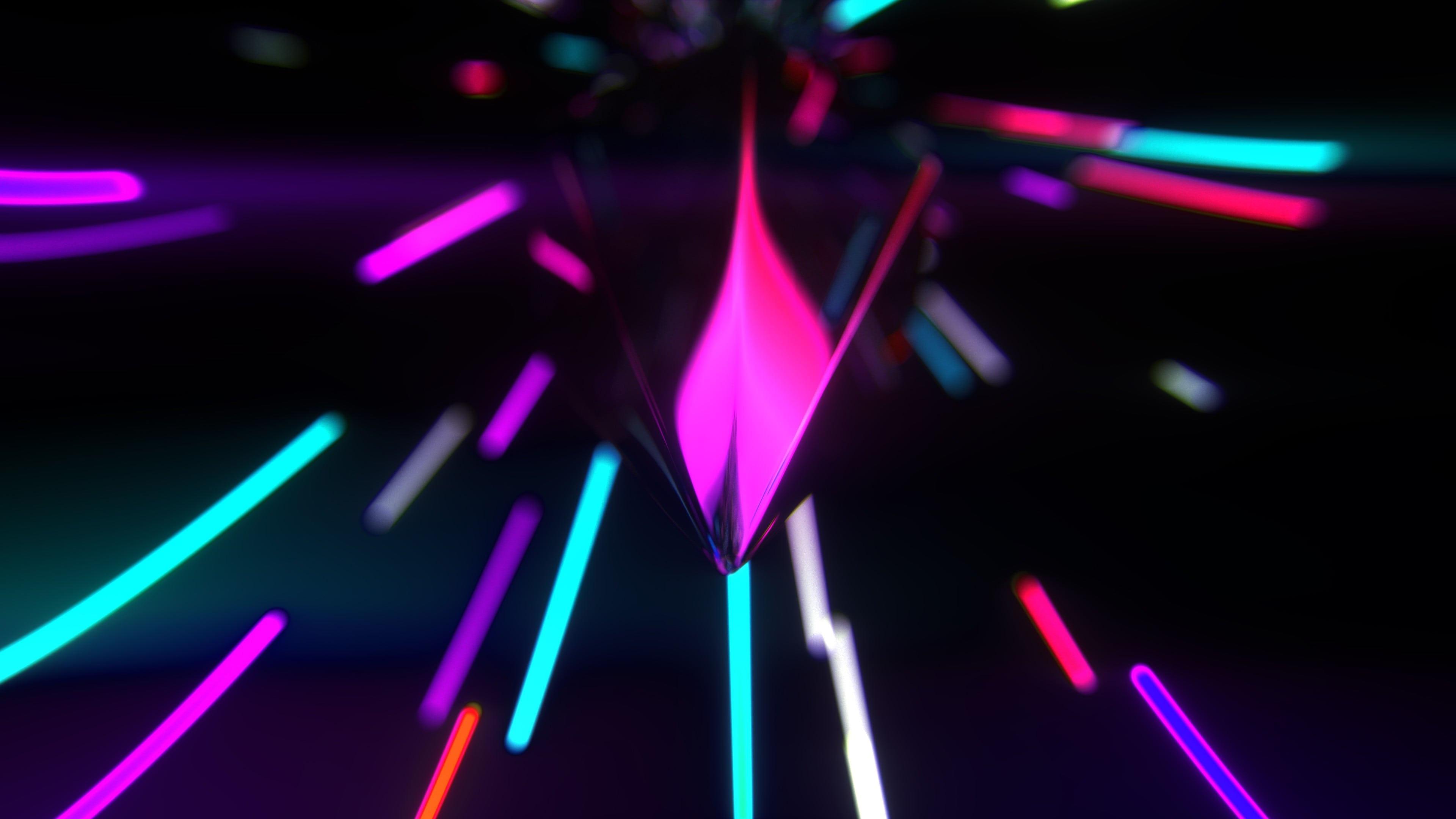 Abstract neon lights Wallpaper and Free