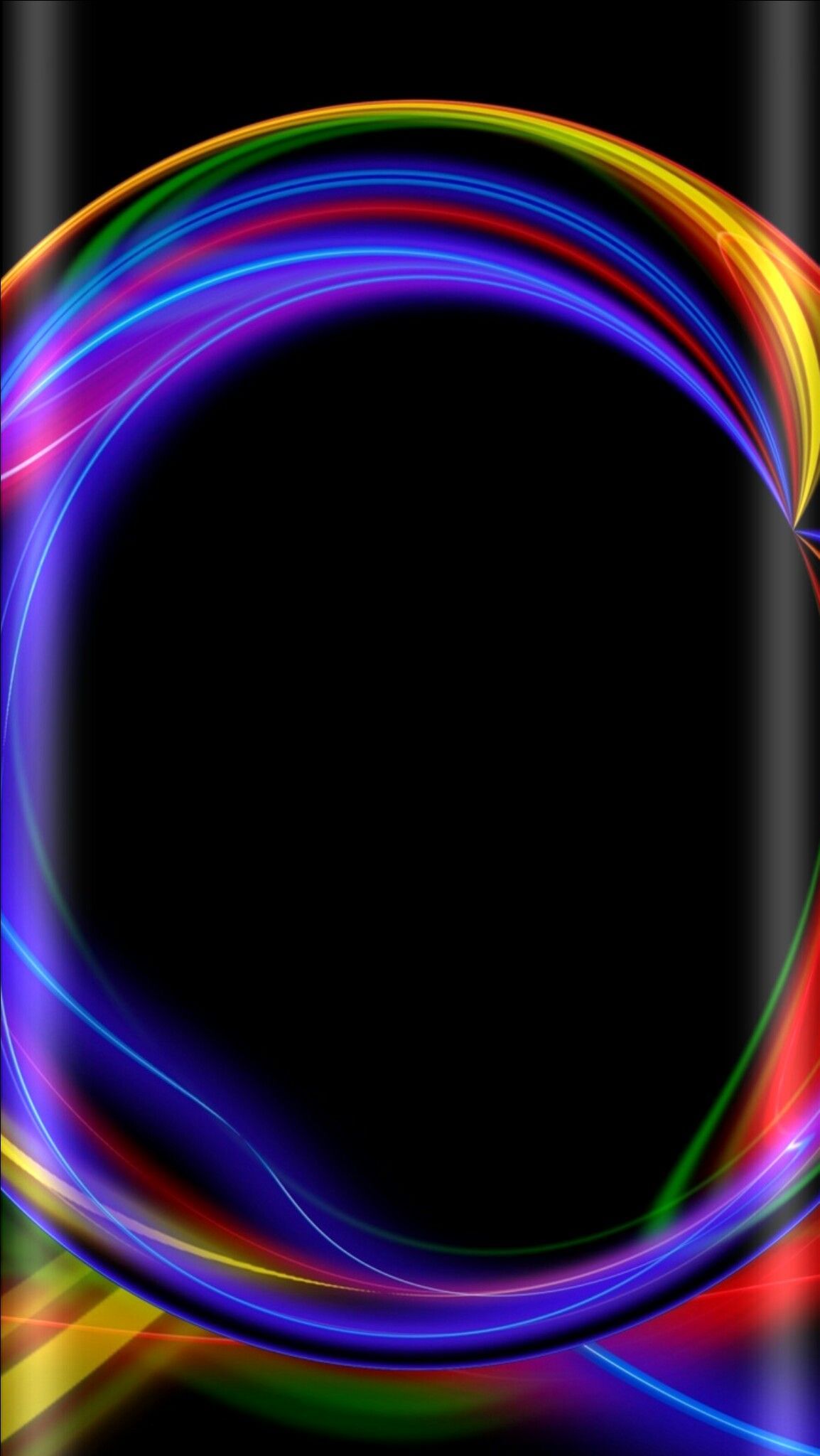 Black with Neon Abstract Wallpaper. Abstract wallpaper, Cellphone