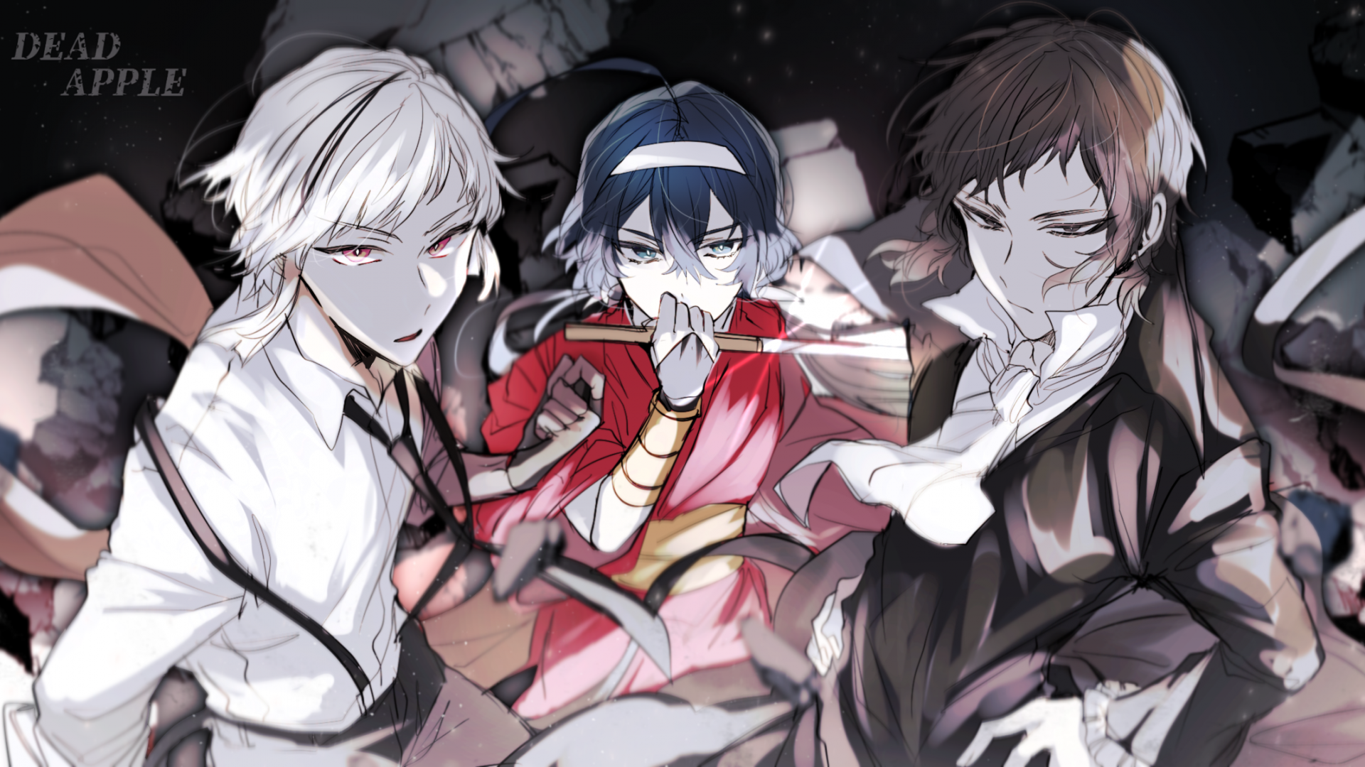 Bungou Stray Dogs, Nakajima Atsushi, Dazai Osamu, Nakahara