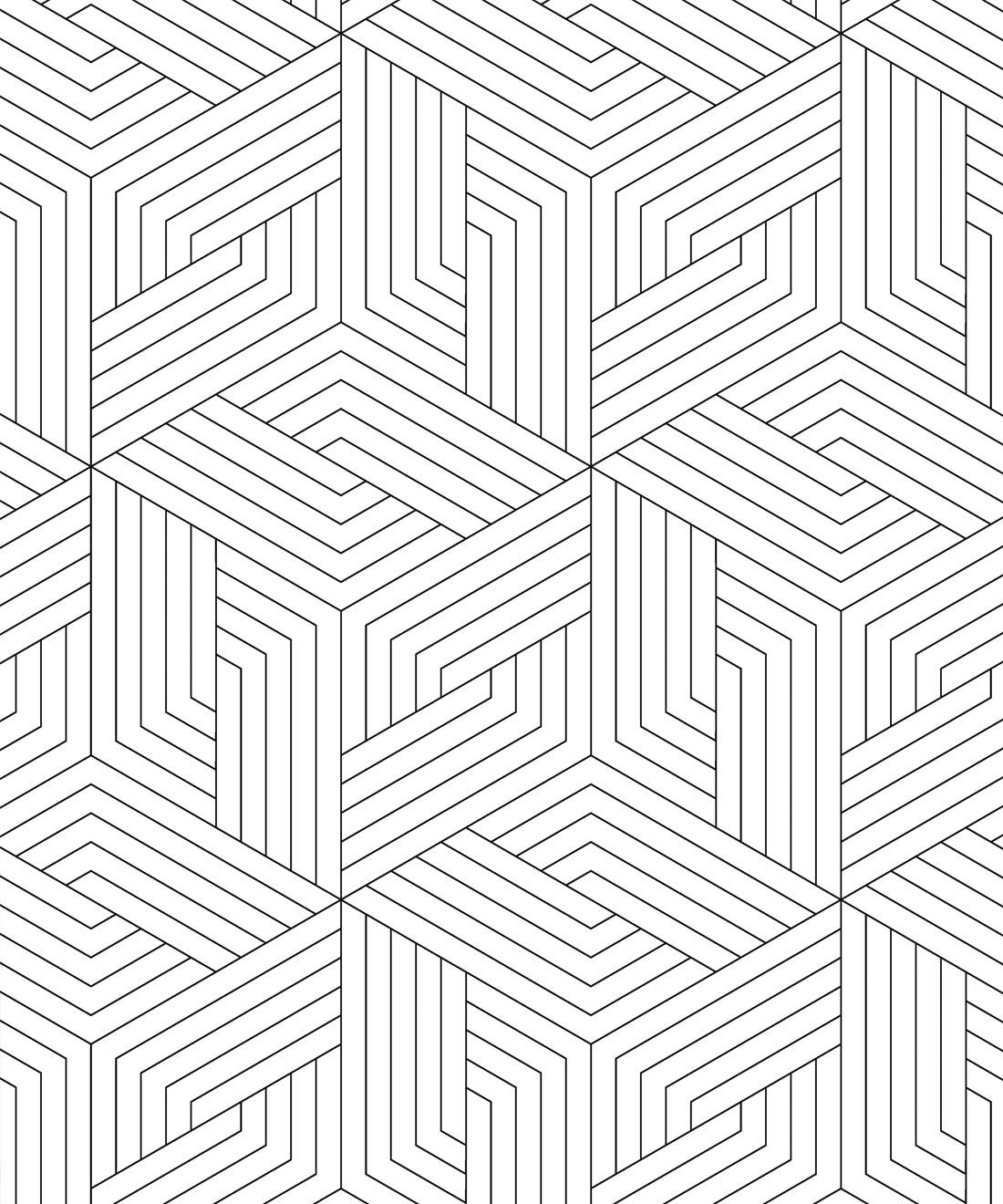 Geometric Illusions Wallpaper • Simple & Modern