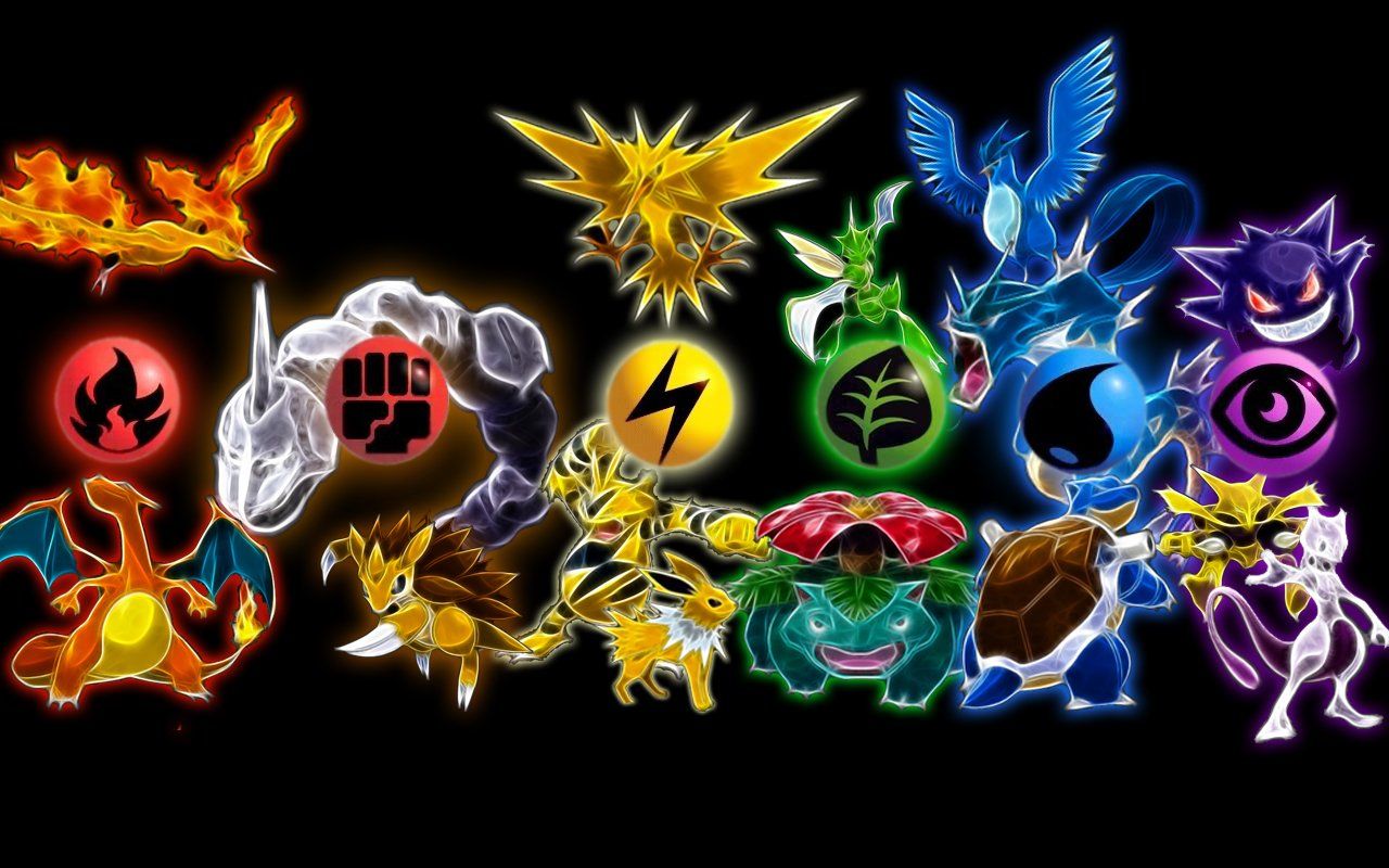 Legendary Neon Pokemon Wallpaper