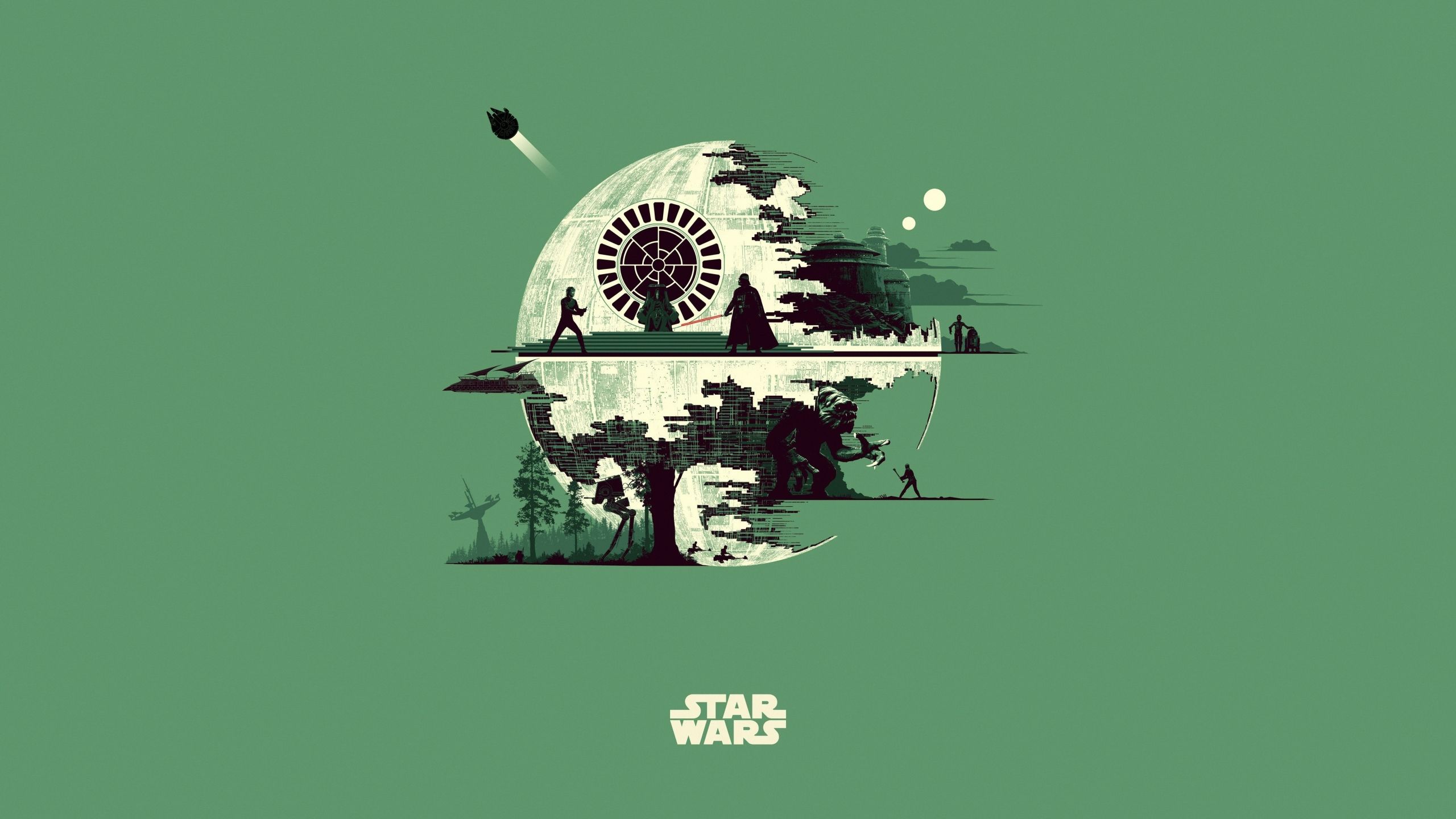 Star Wars A New Hope Minimalist Wallpaper by AvilaTheDrawer on DeviantArt