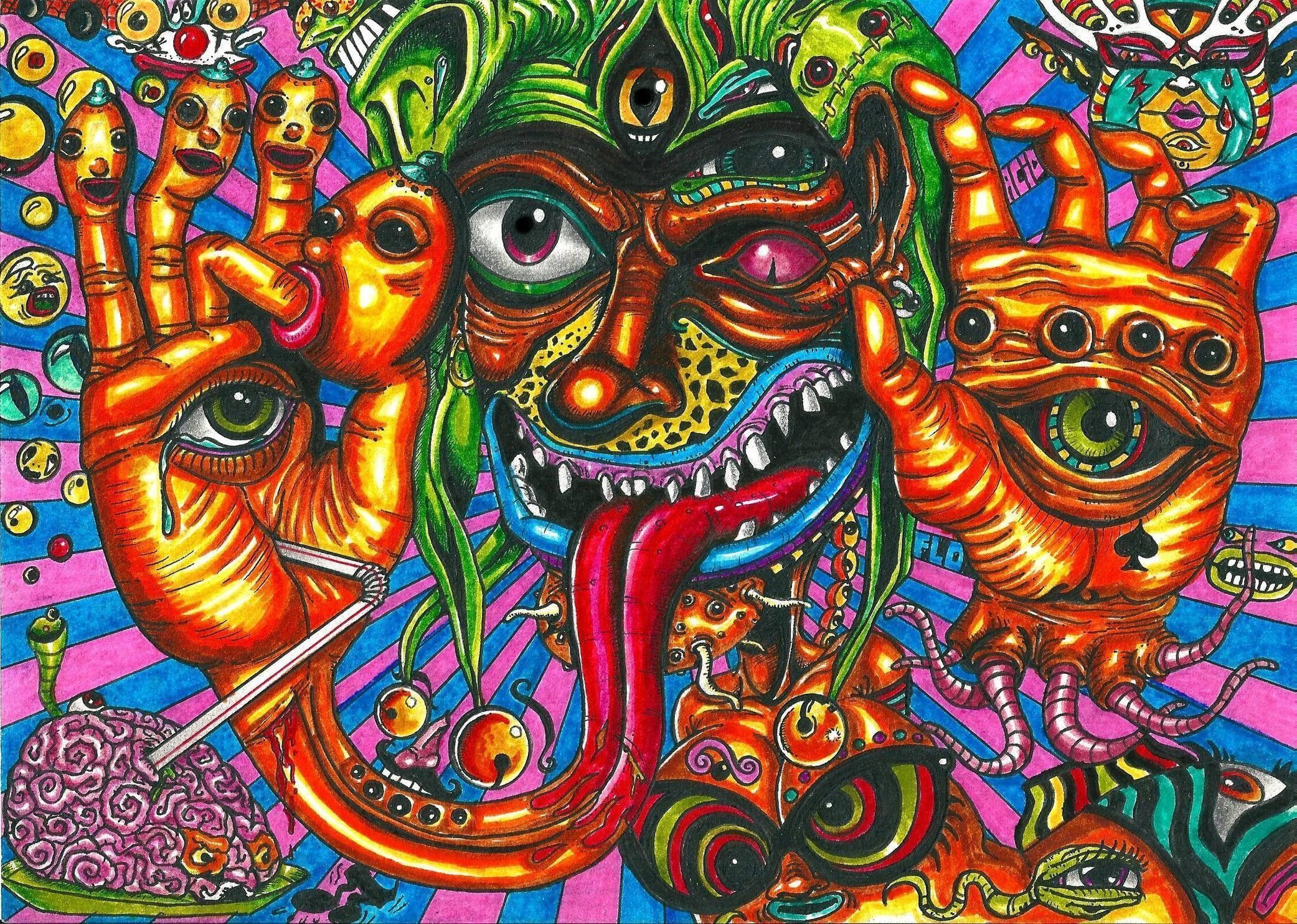 Trippy Acid wallpaper wallpaper Collections