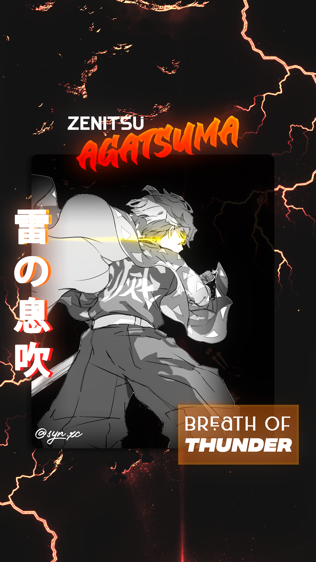 Zenitsu Aesthetic Wallpaper // Demon Slayer