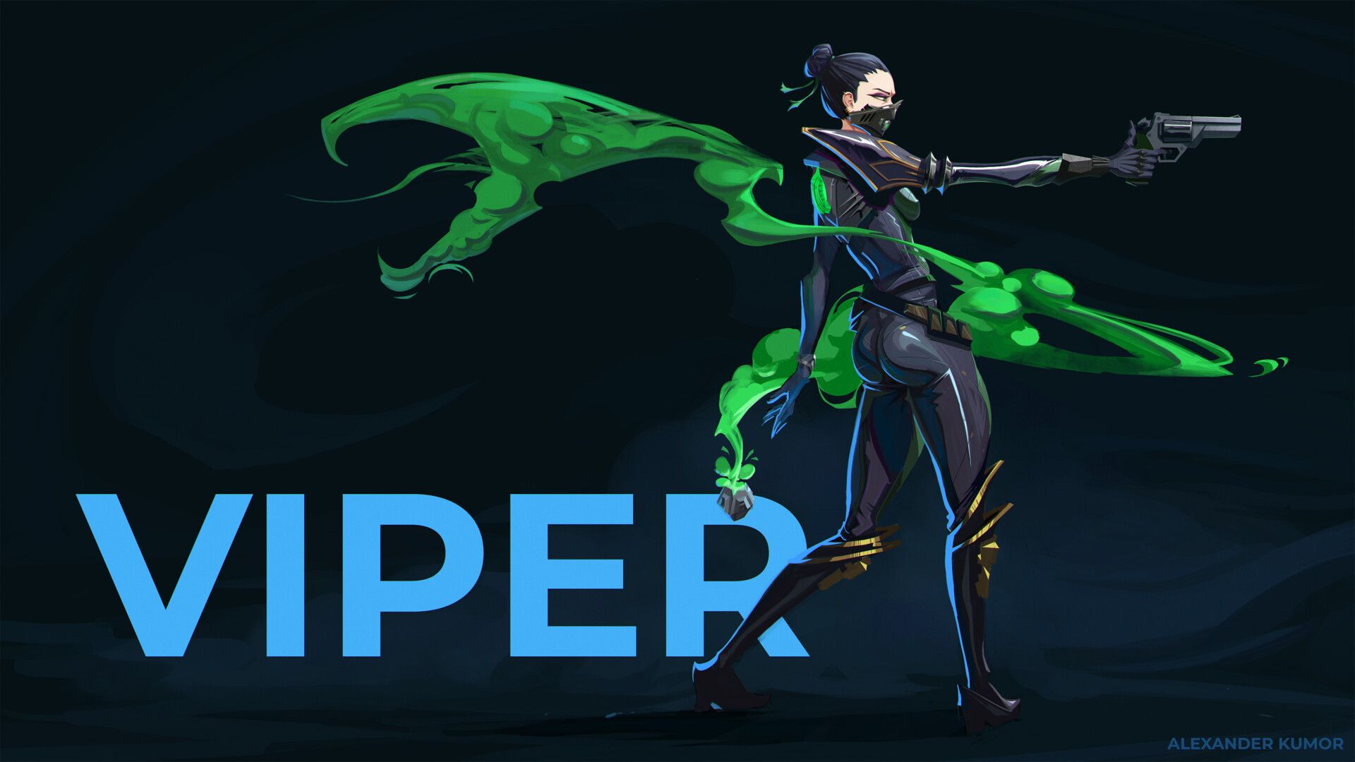 Video game Viper Skin Valorant wallpaper background 